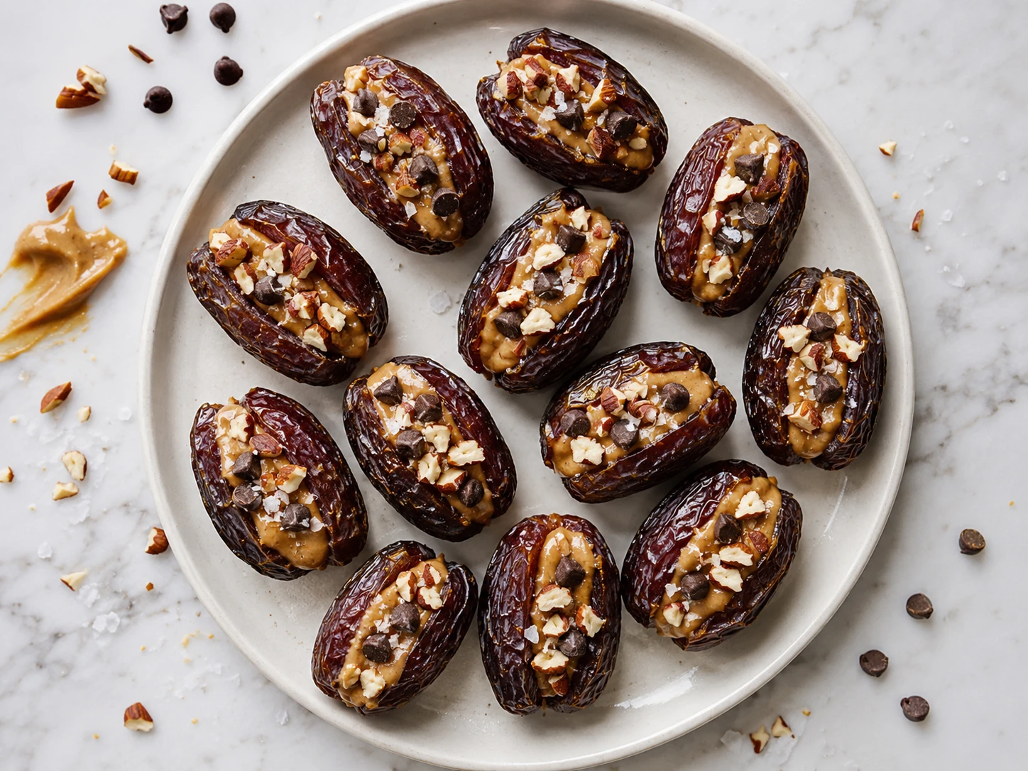 Almond Butter Stuffed Dates
