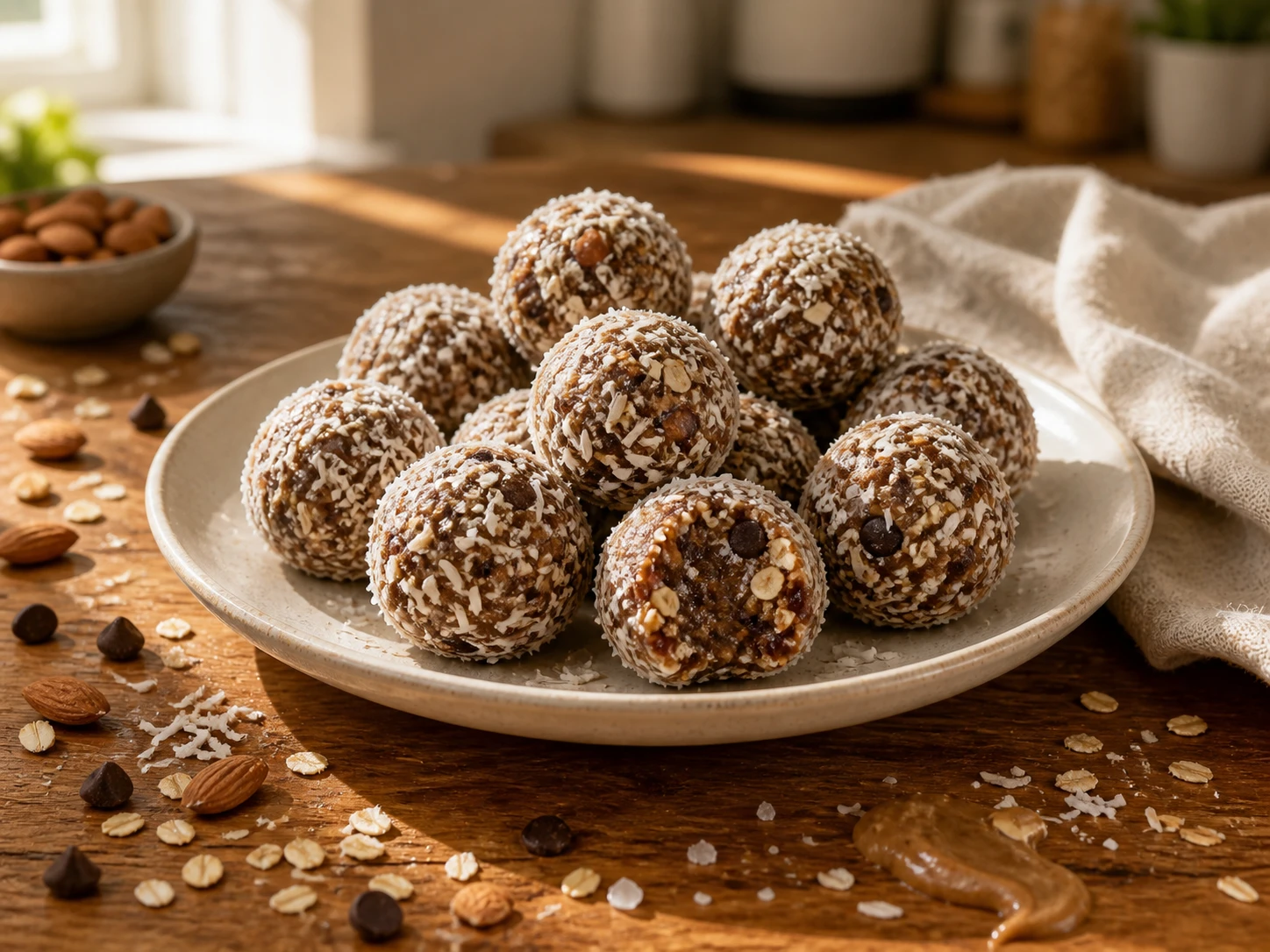 Almond Coconut Energy Bites