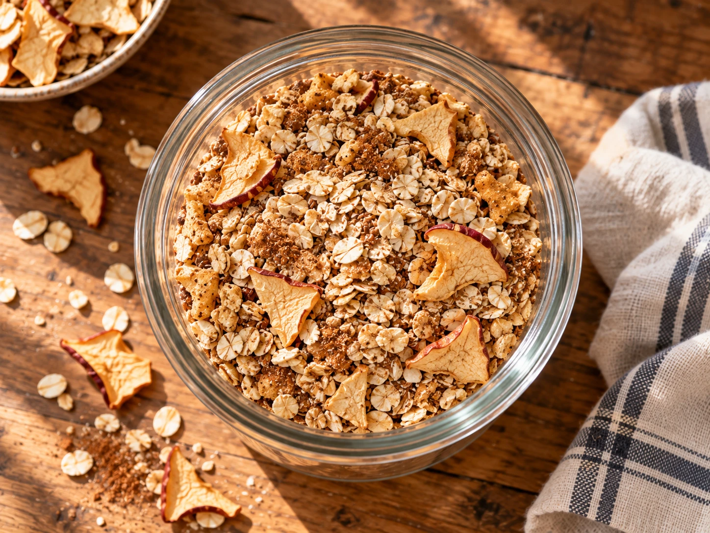 Apple Cinnamon Instant Oatmeal Mix aerial view