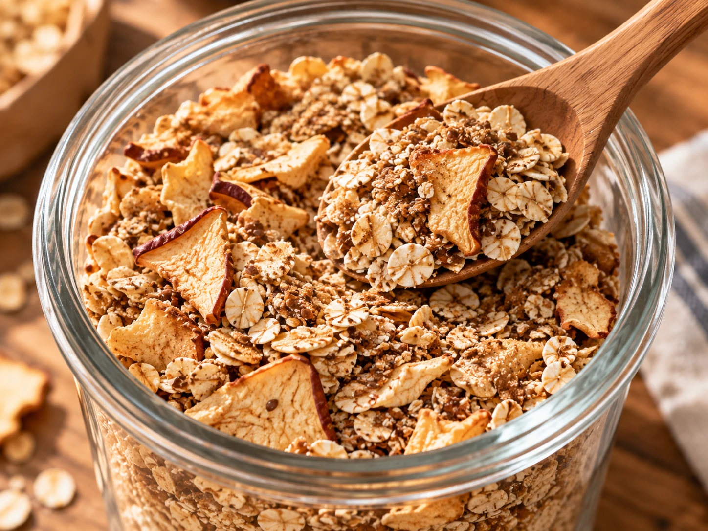 Apple Cinnamon Instant Oatmeal Mix close up