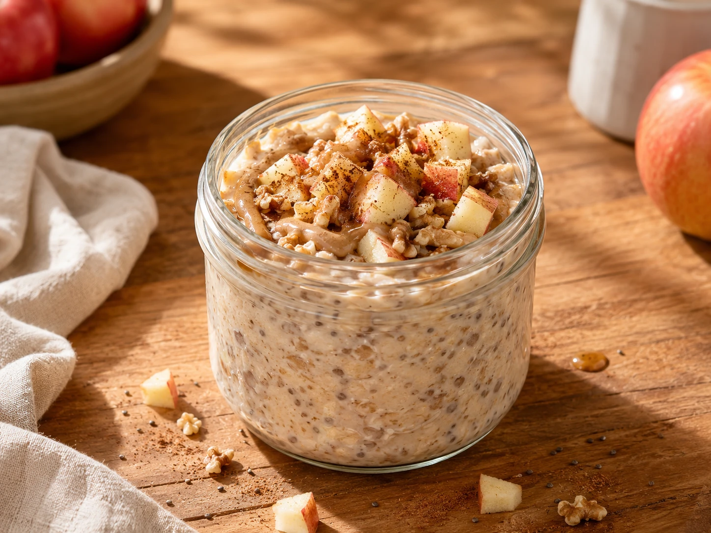 Apple Cinnamon Overnight Oats