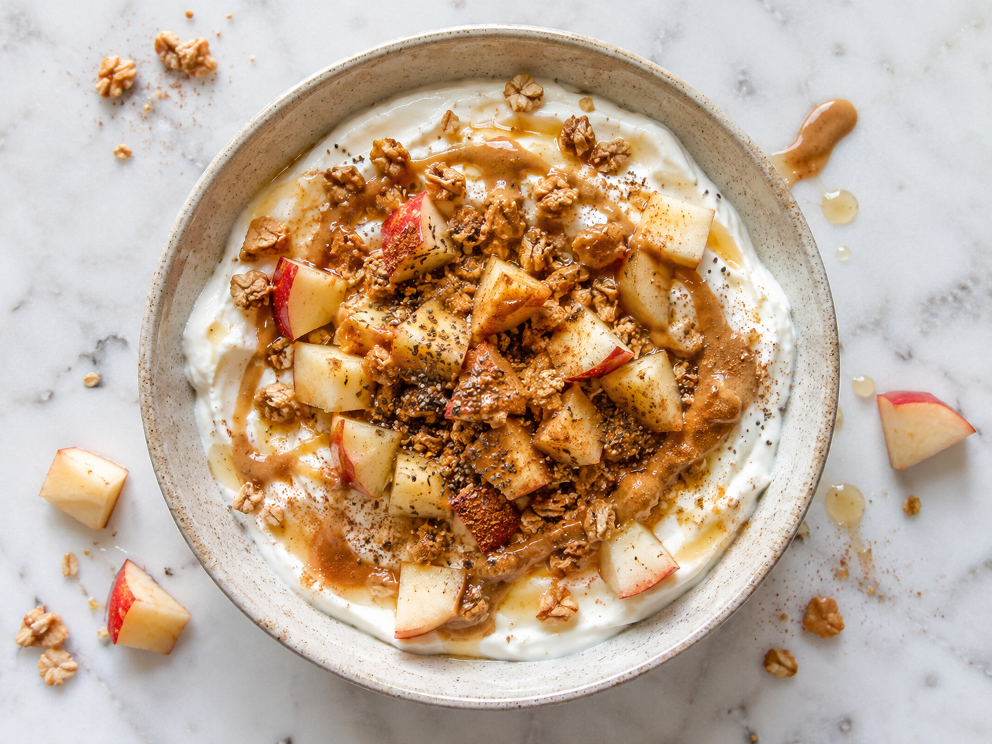 Apple Peanut Butter Yogurt Bowl
