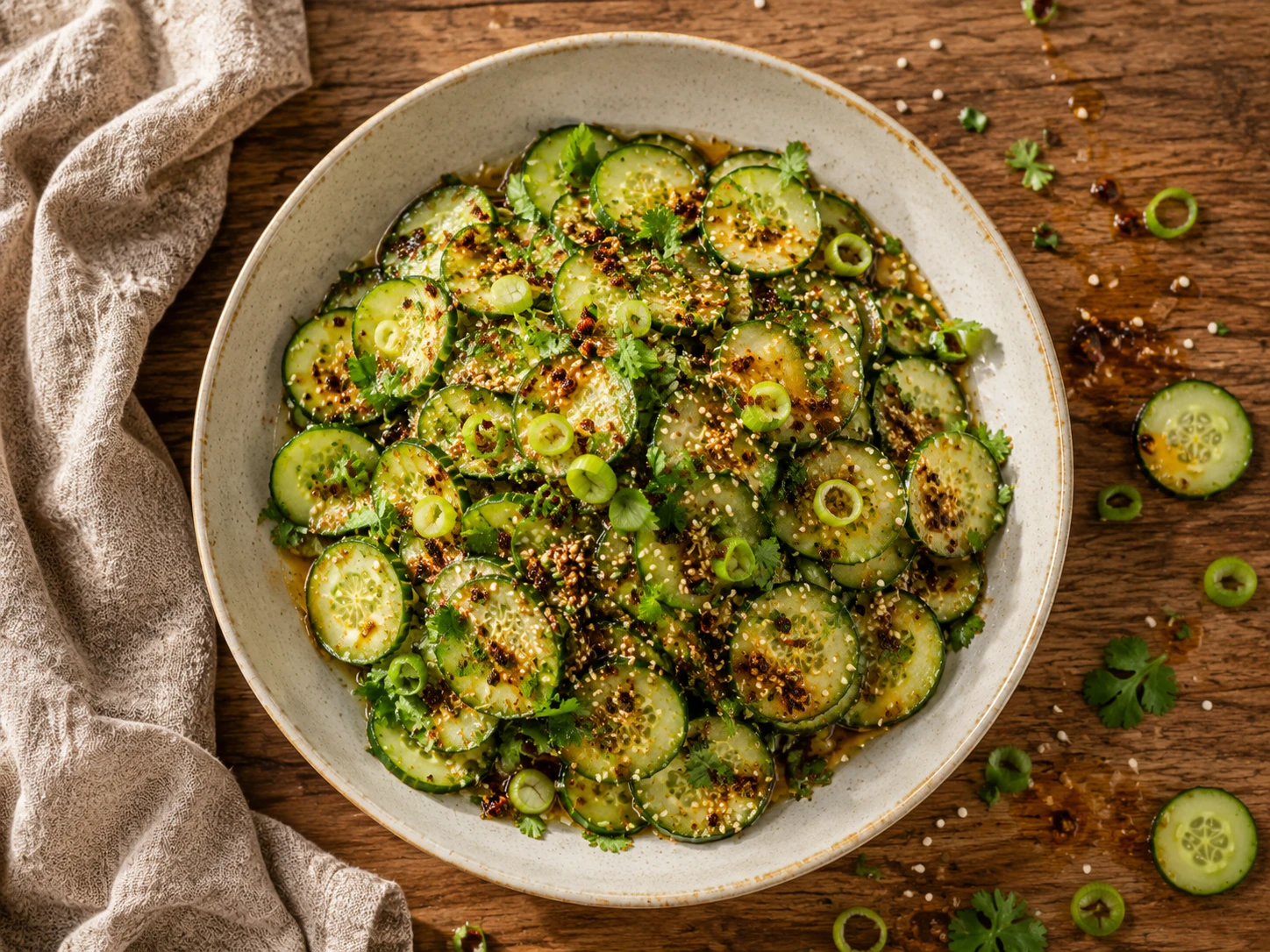 Asian Cucumber Sesame Salad