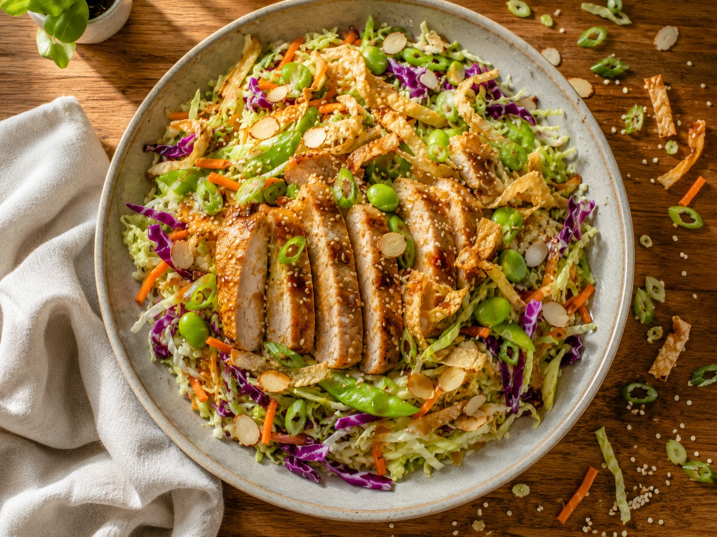 Asian Sesame Chicken Crunch Salad