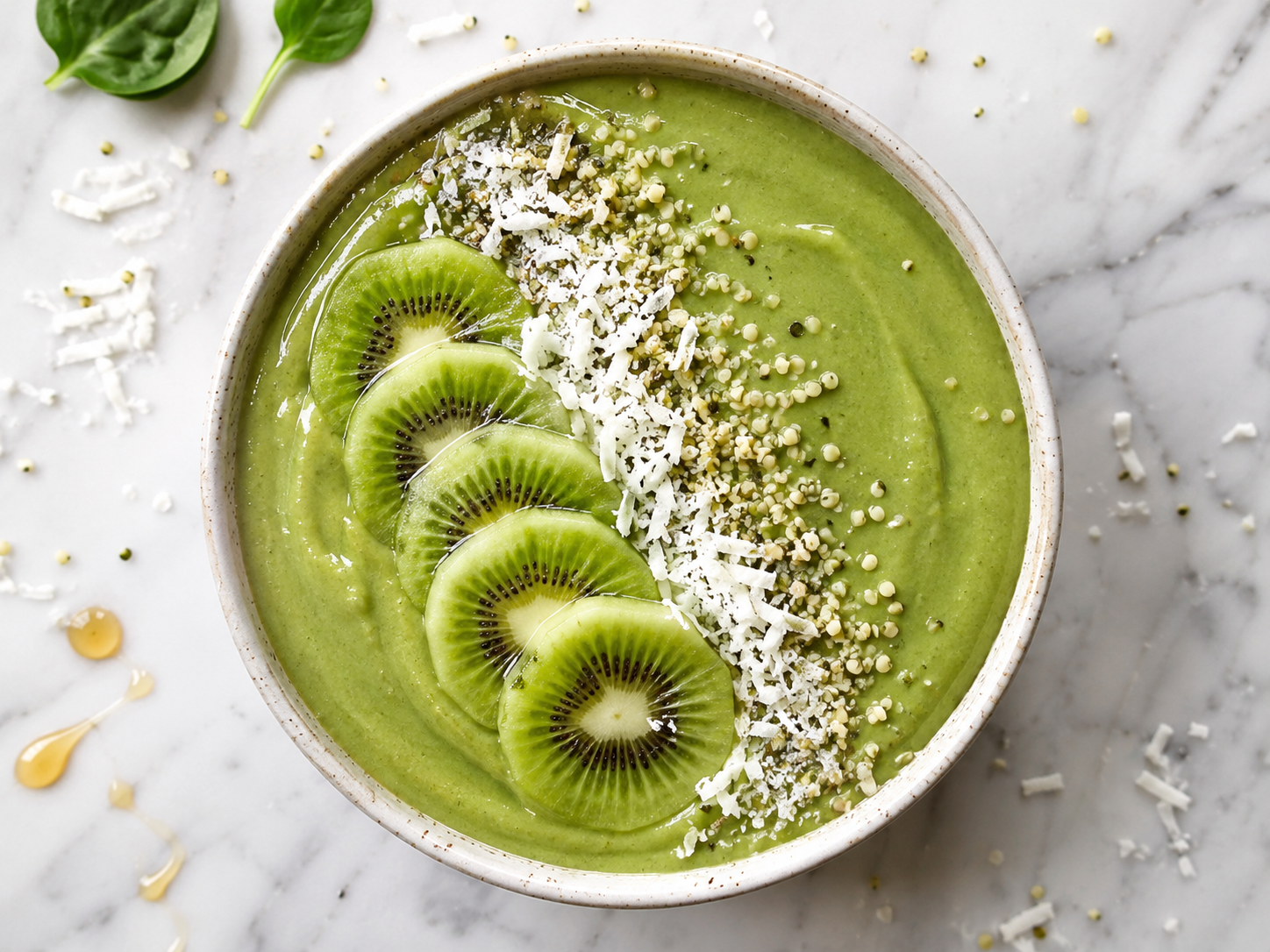 Avocado Banana Green Smoothie Bowl