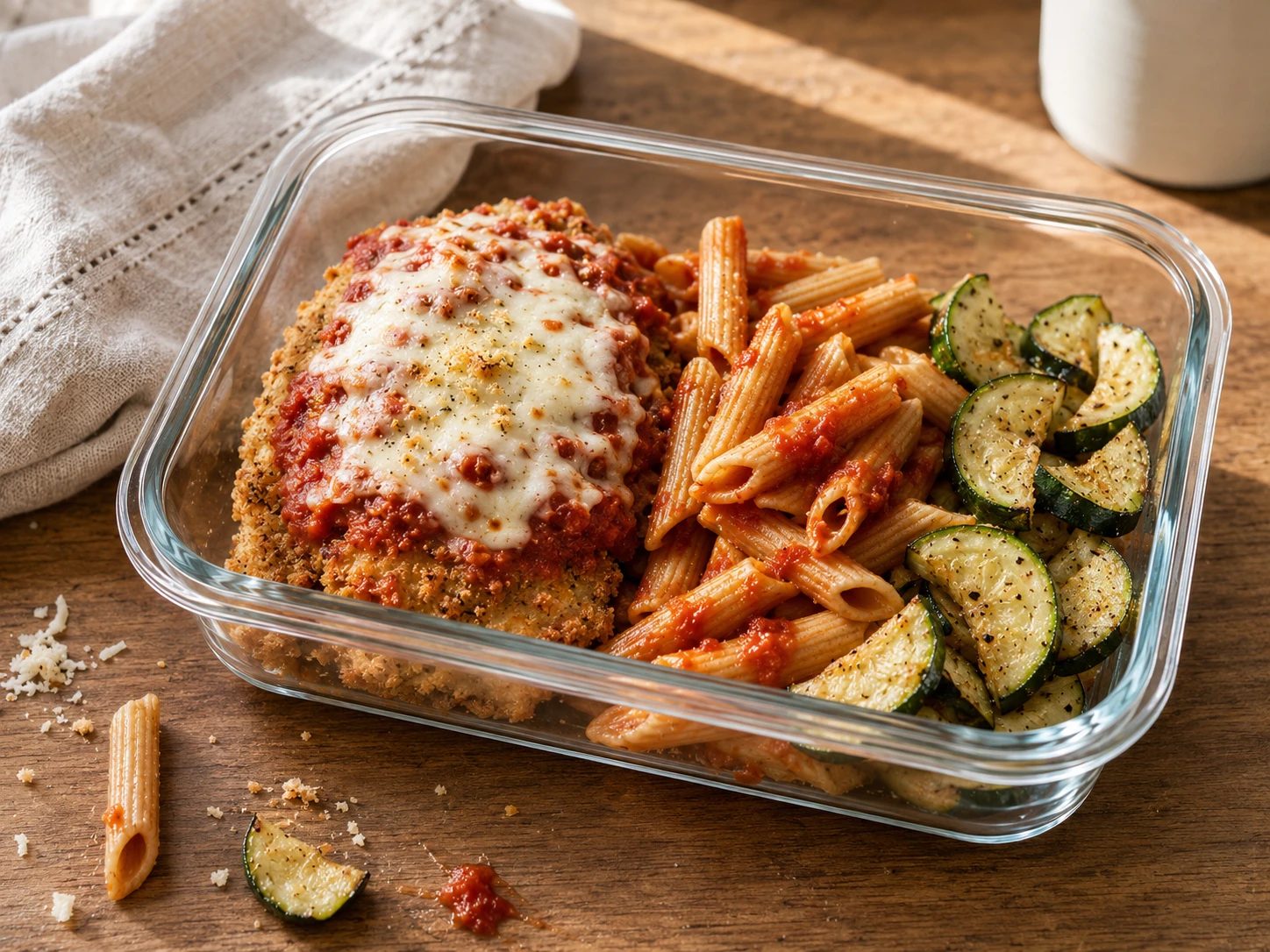 Baked Chicken Parmesan Meal Prep