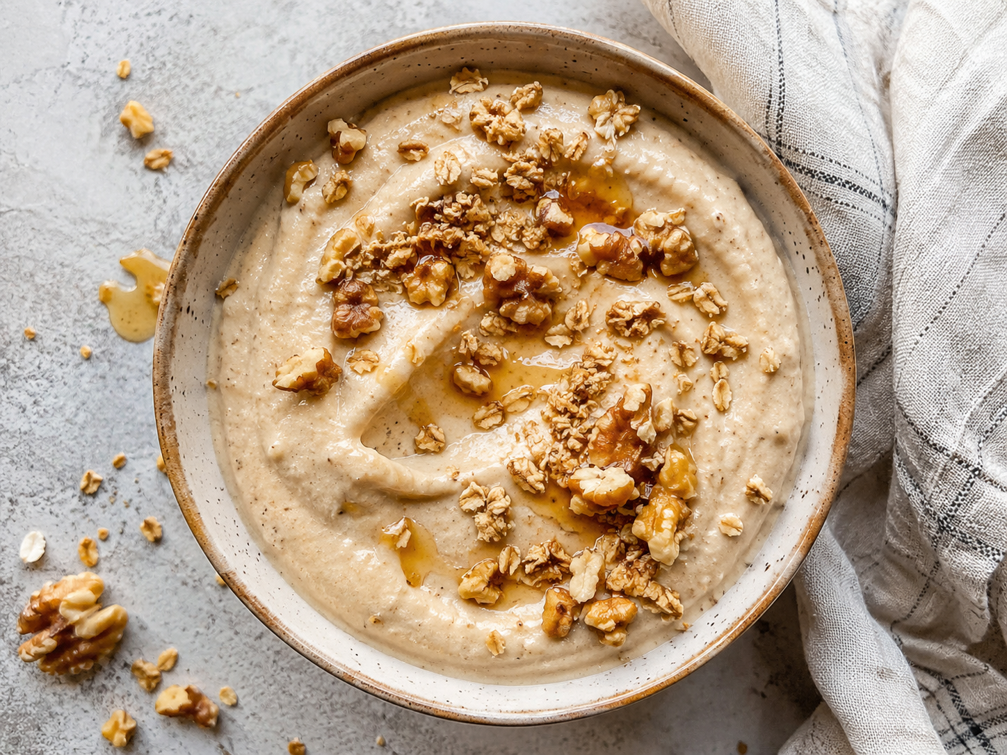 Banana Nut Protein Smoothie Bowl