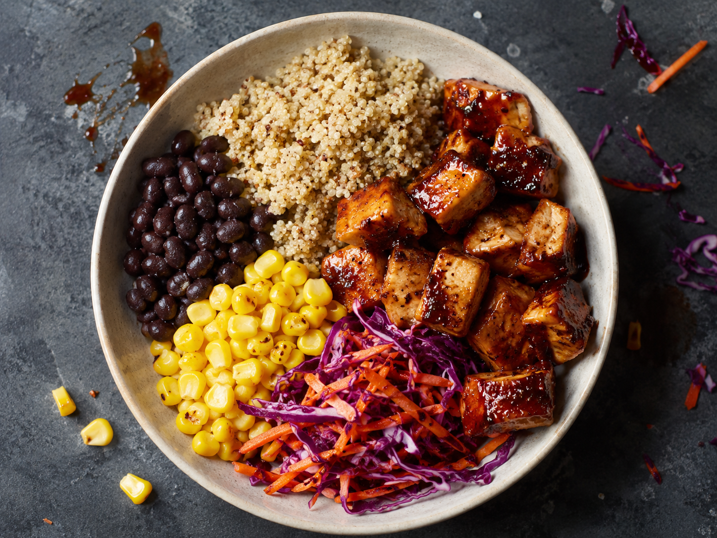 BBQ Chicken Quinoa Bowls