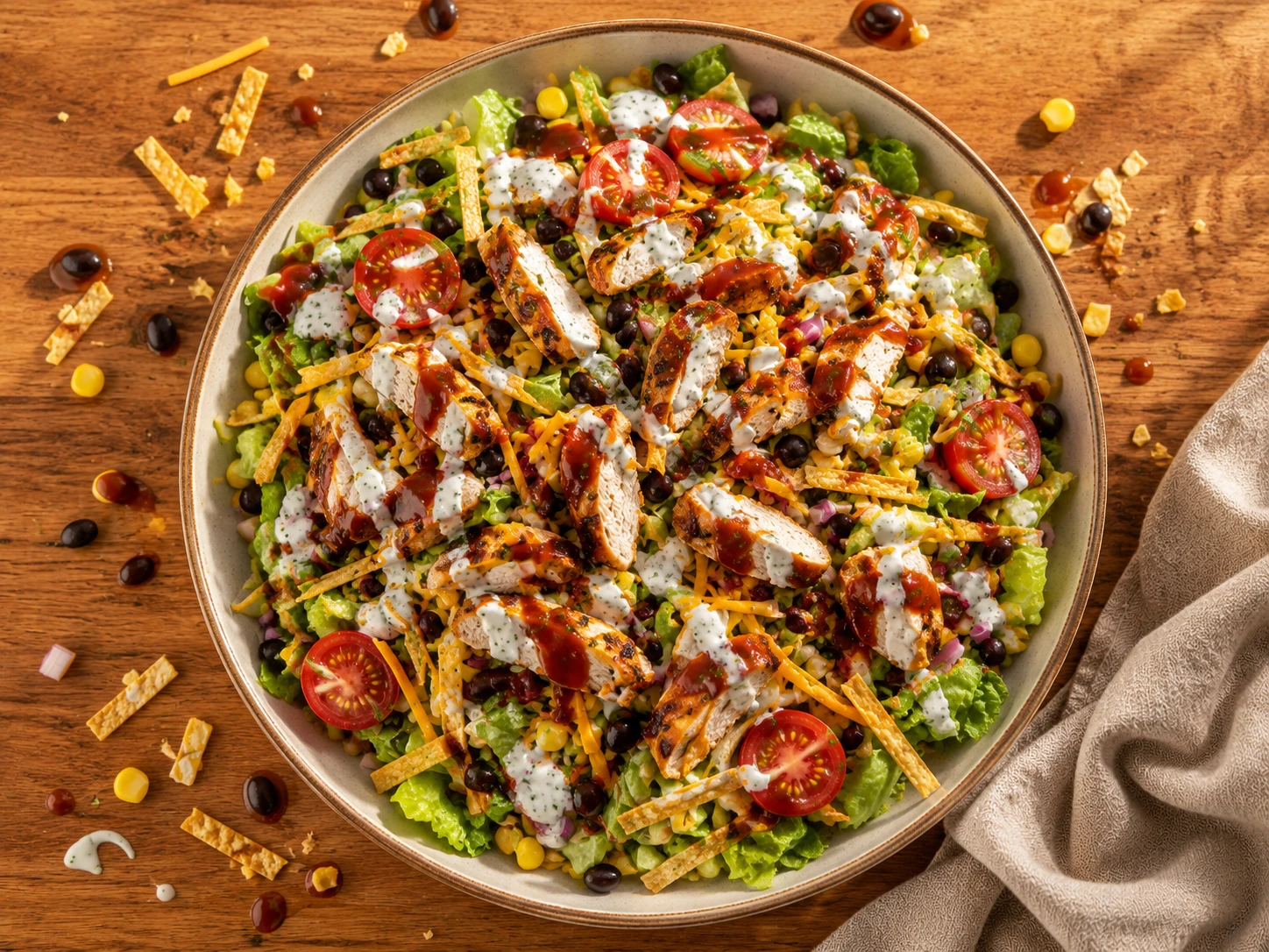 BBQ Chicken Ranch Chopped Salad