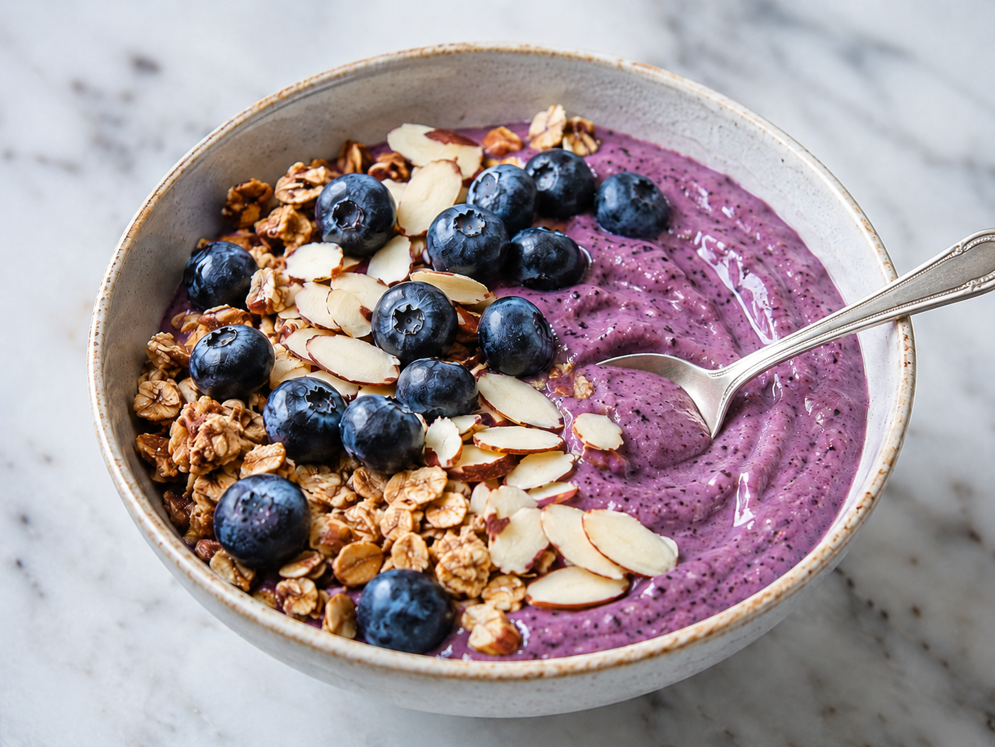 Blueberry Almond Smoothie Bowl