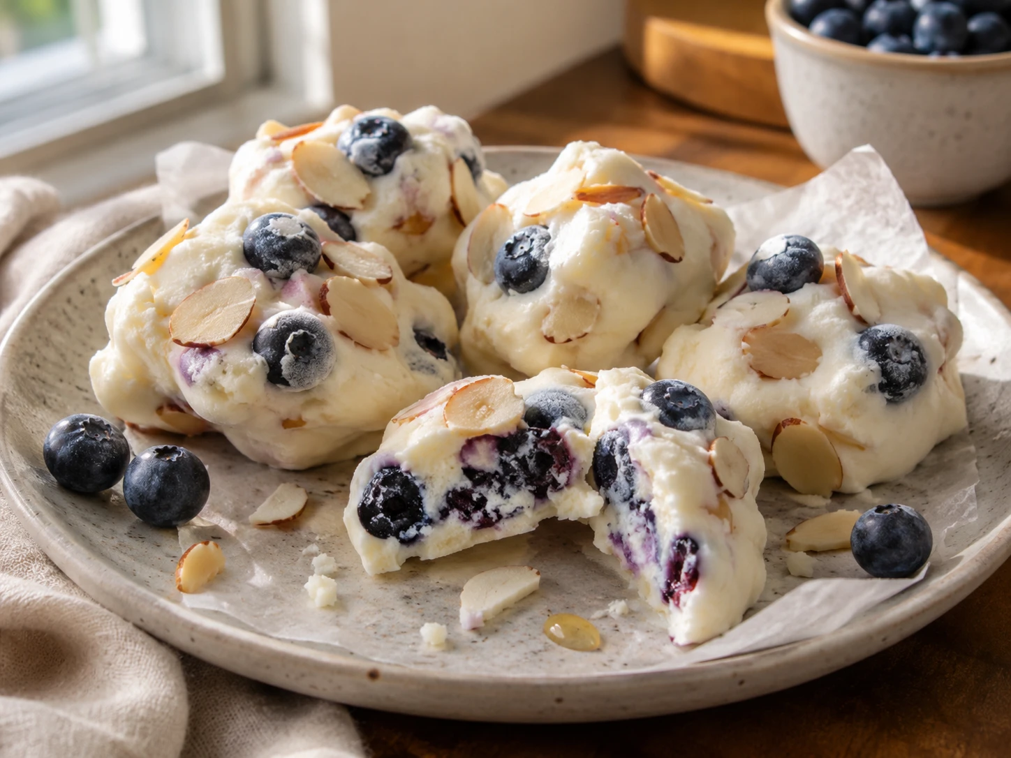 Blueberry Almond Yogurt Clusters