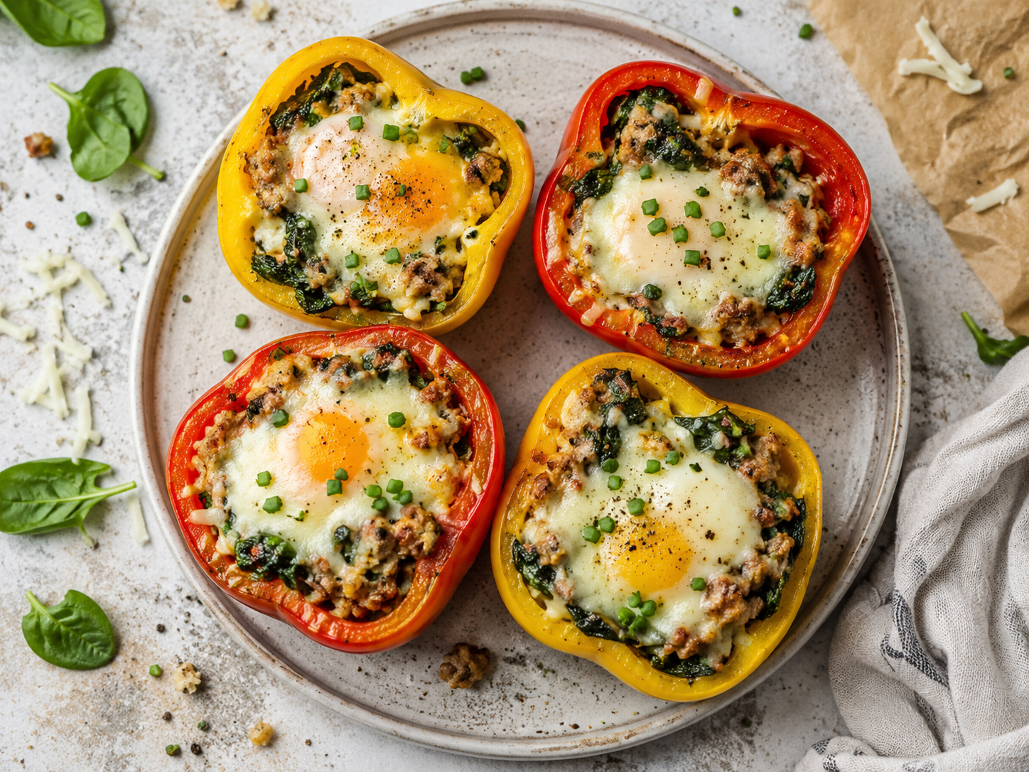Breakfast Stuffed Bell Peppers