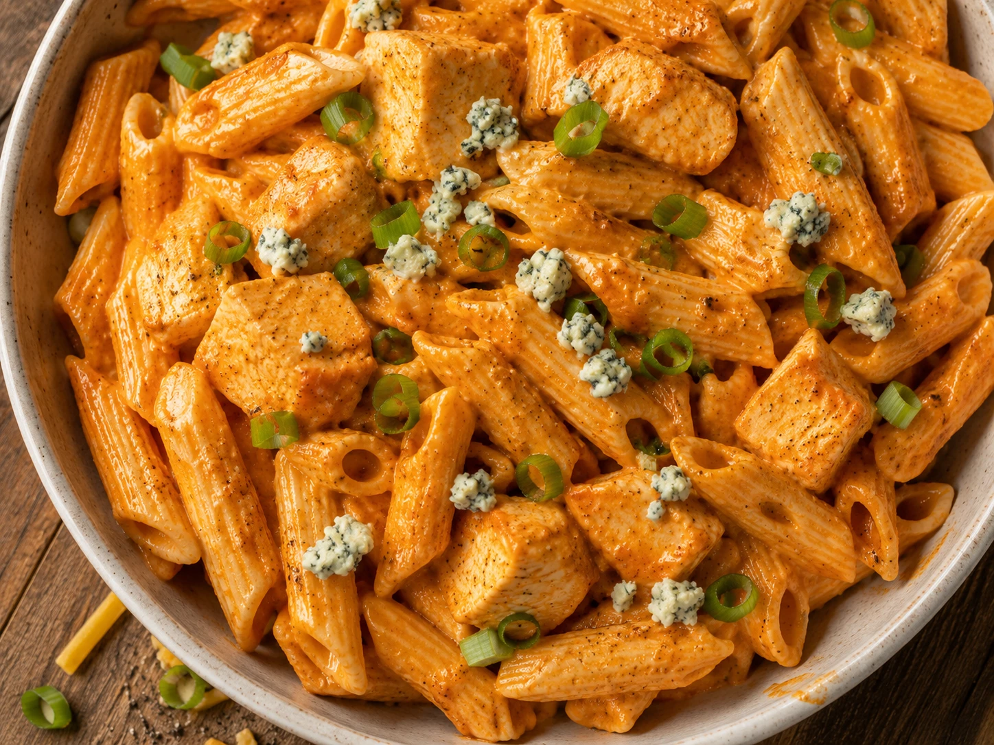 Buffalo Chicken Protein Pasta aerial view