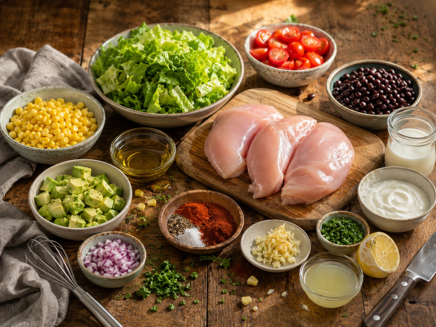 Cajun Chicken Corn Avocado Salad extra view