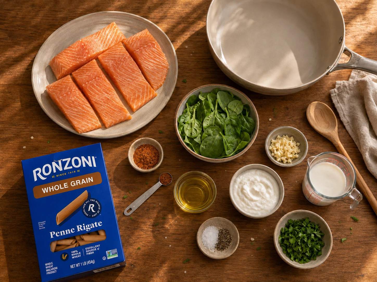 Cajun Salmon Protein Pasta extra view