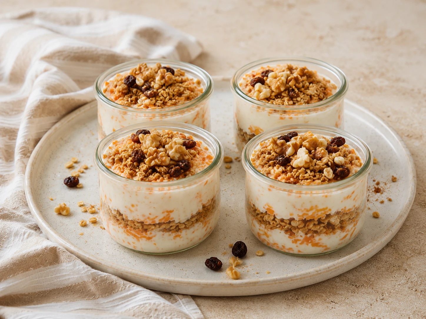 Carrot Cake Yogurt Cups