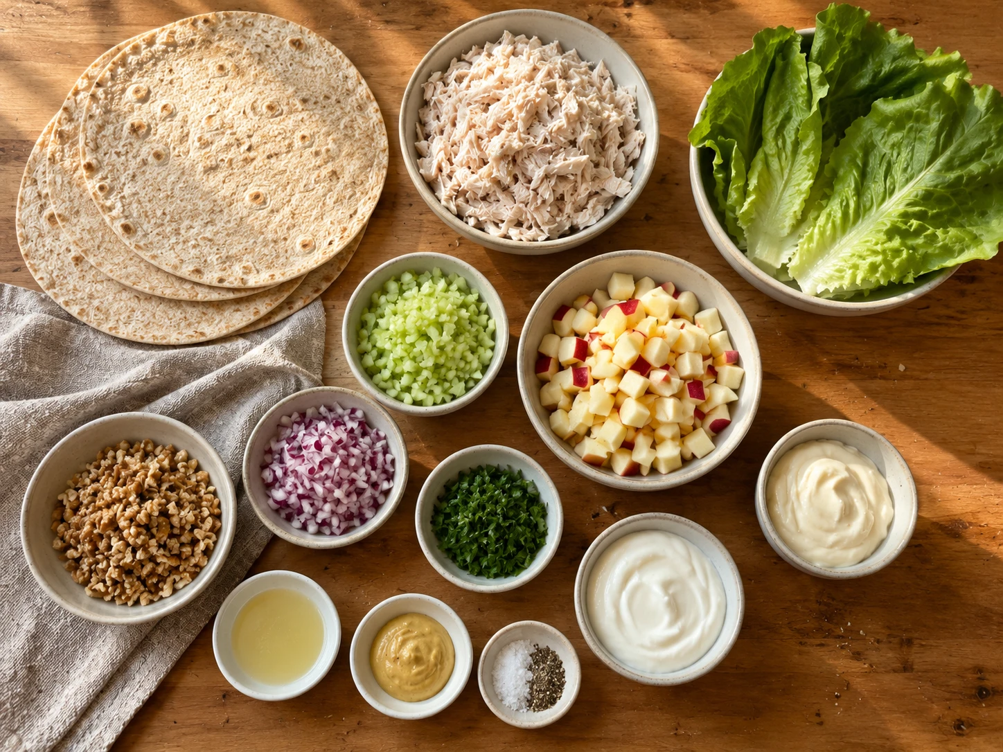 Chicken Apple Walnut Salad Wrap extra view