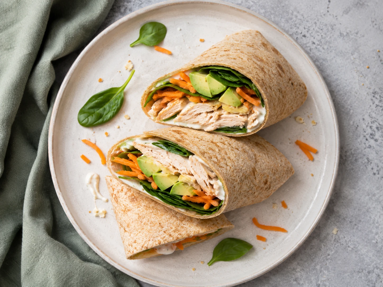 Chicken Avocado Snack Wraps