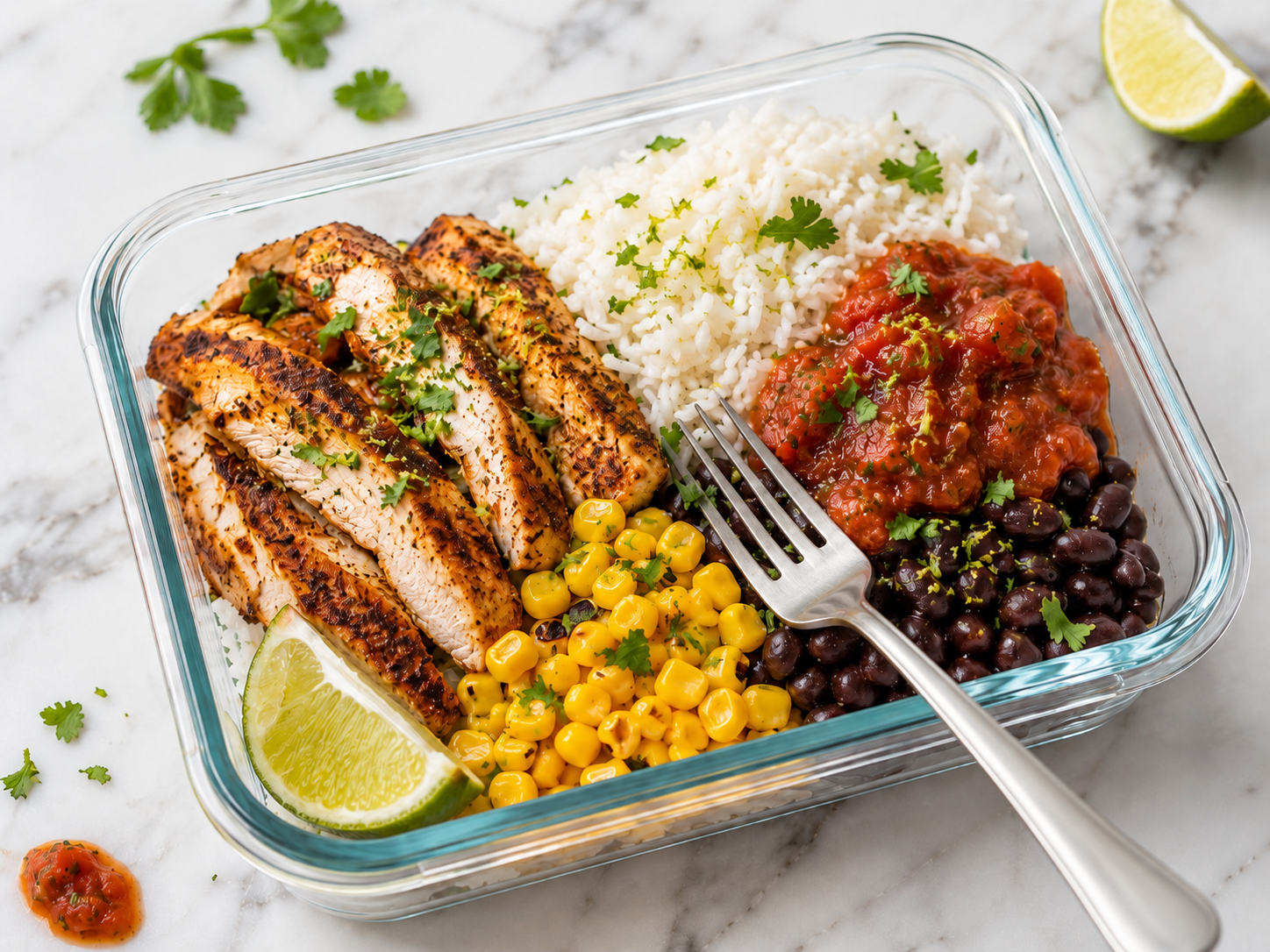 Chicken Burrito Meal Prep Boxes