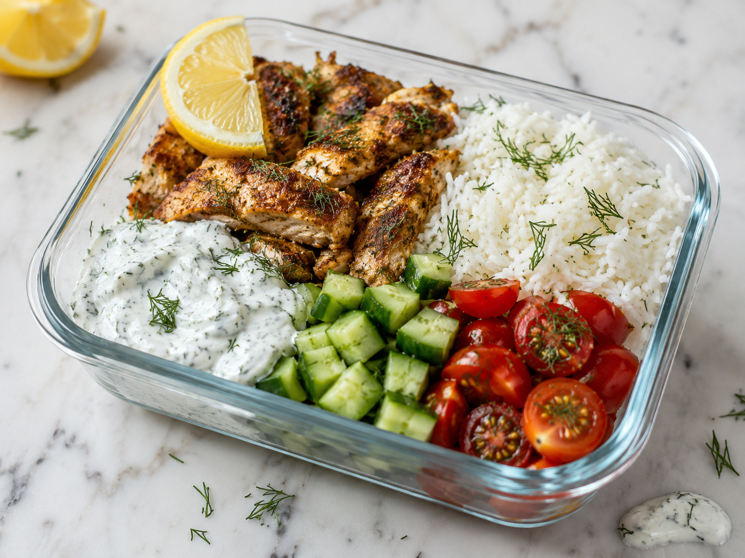 Chicken Shawarma Meal Prep Bowls