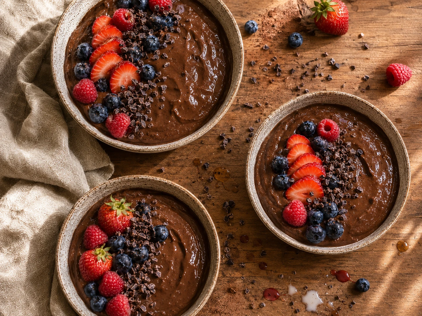 Chocolate Avocado Mousse preparation