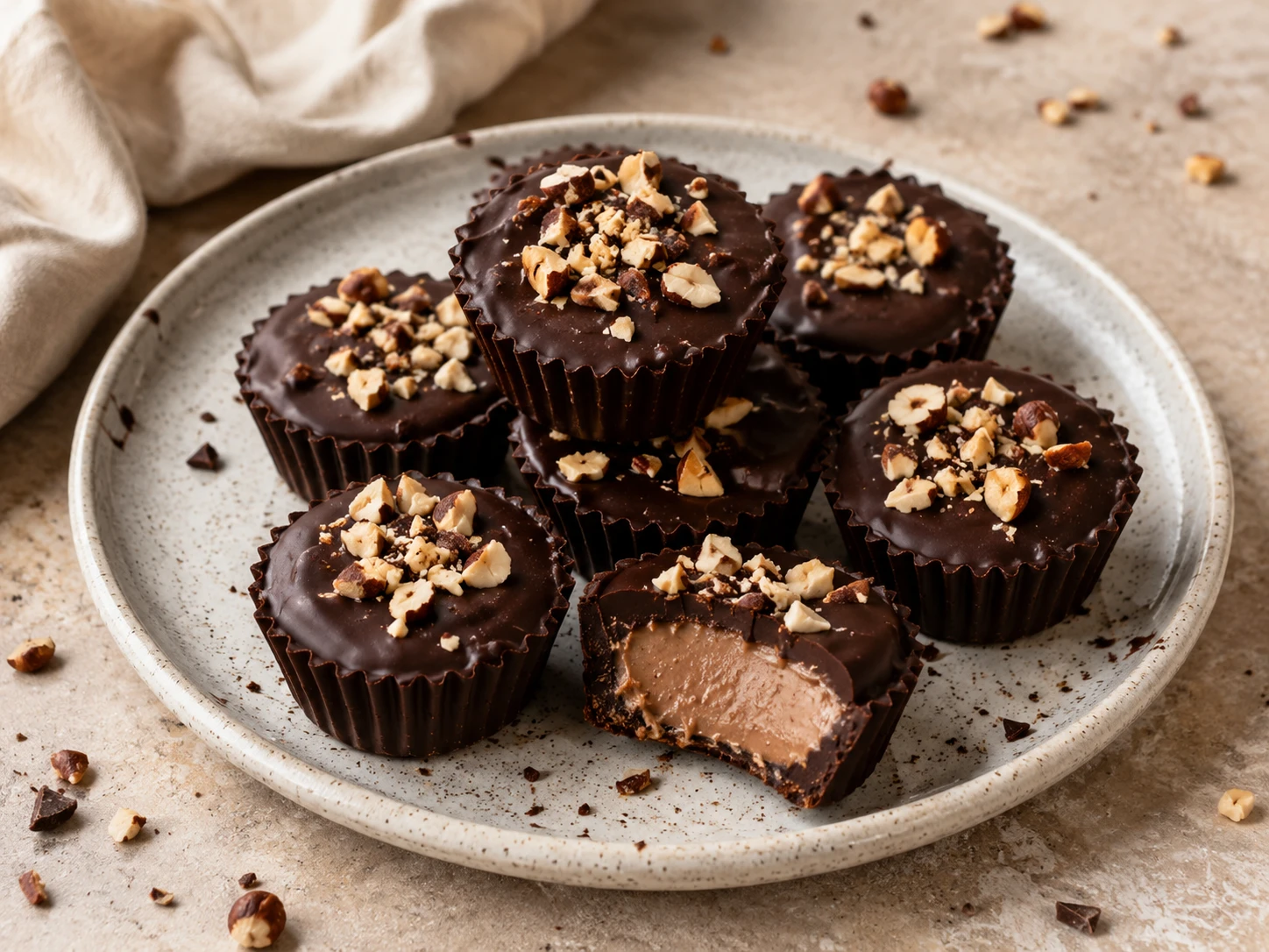 Chocolate Hazelnut Protein Cups