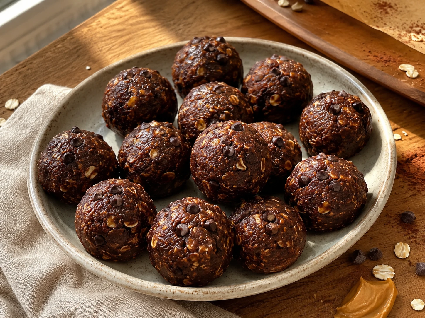 Chocolate Peanut Butter Date Balls