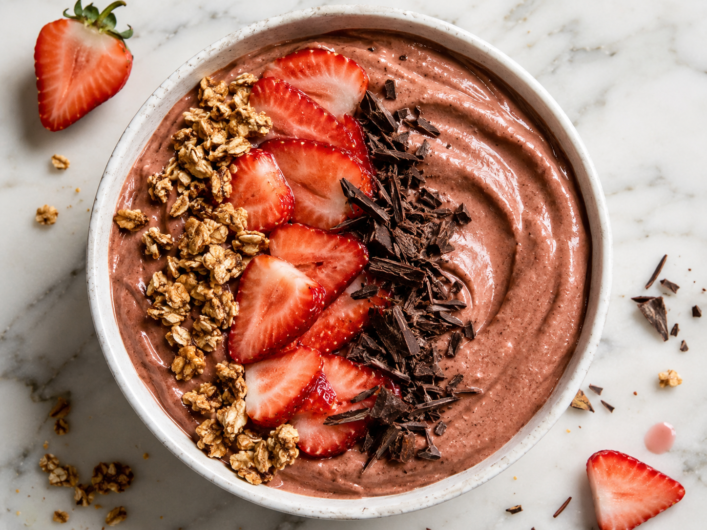 Chocolate Strawberry Smoothie Bowl