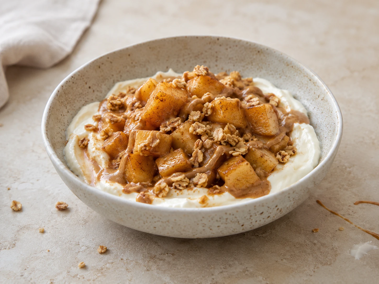 Cinnamon Apple Greek Yogurt Bowl