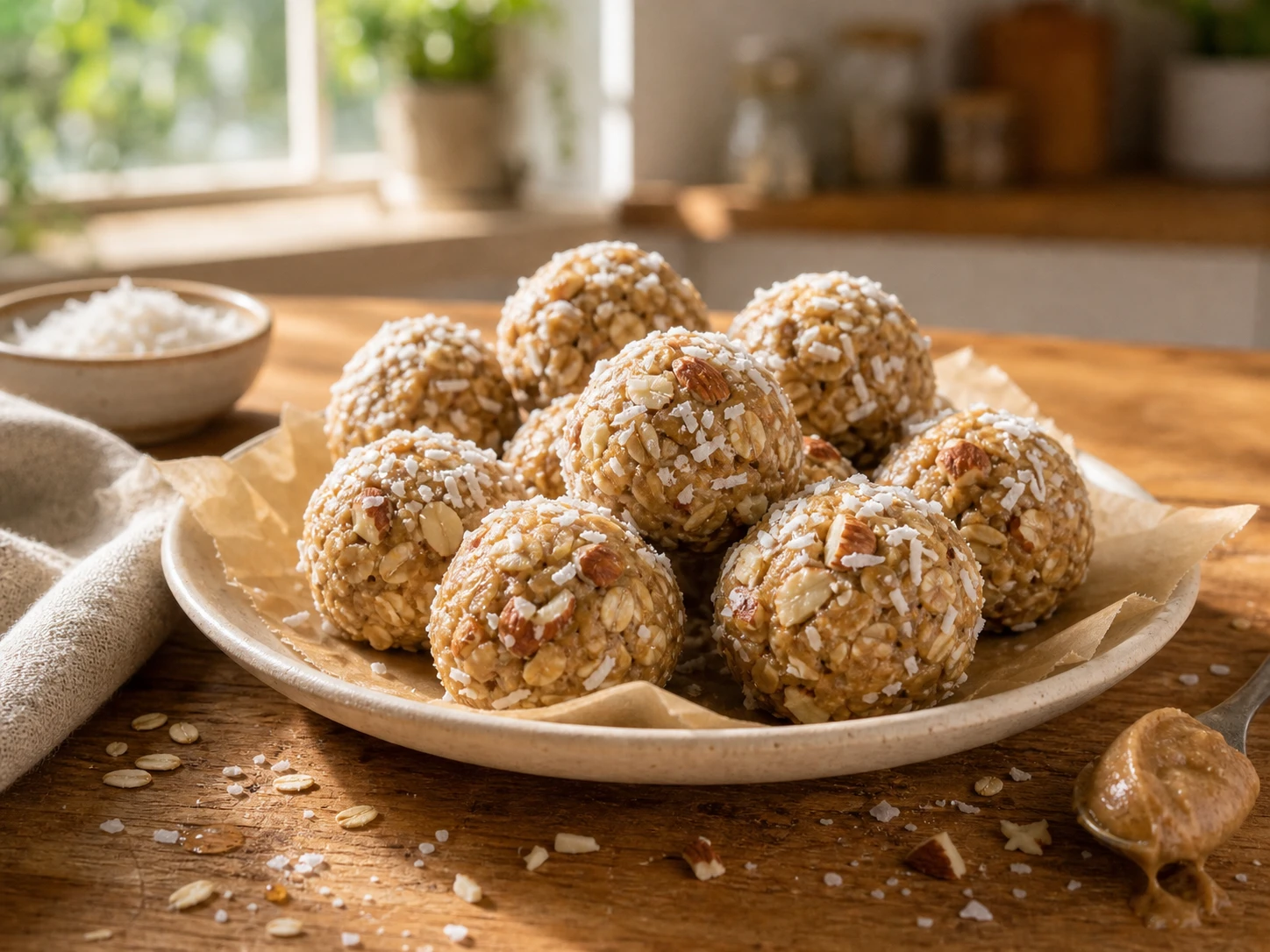 Coconut Almond Protein Balls
