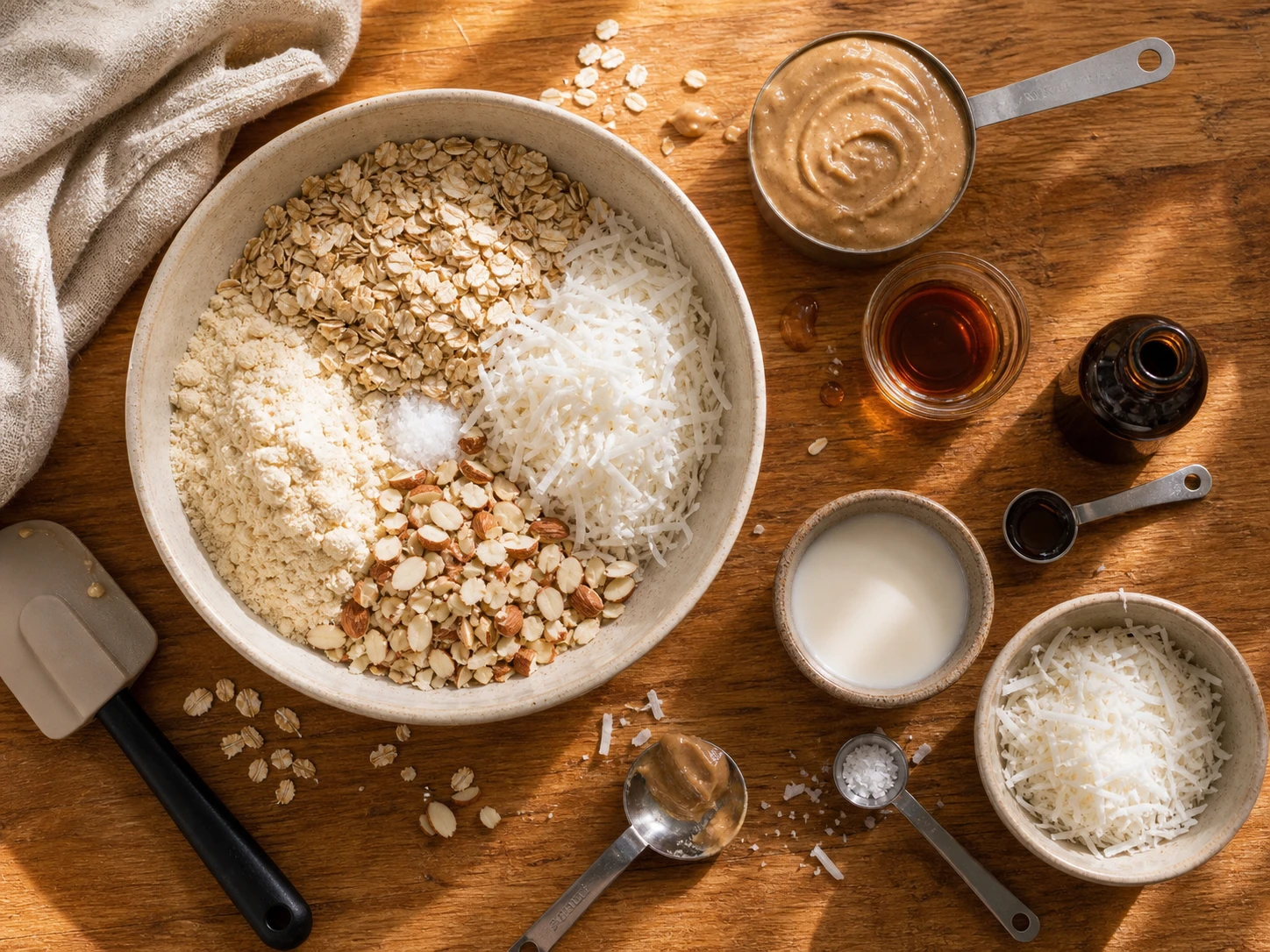 Coconut Almond Protein Balls preparation