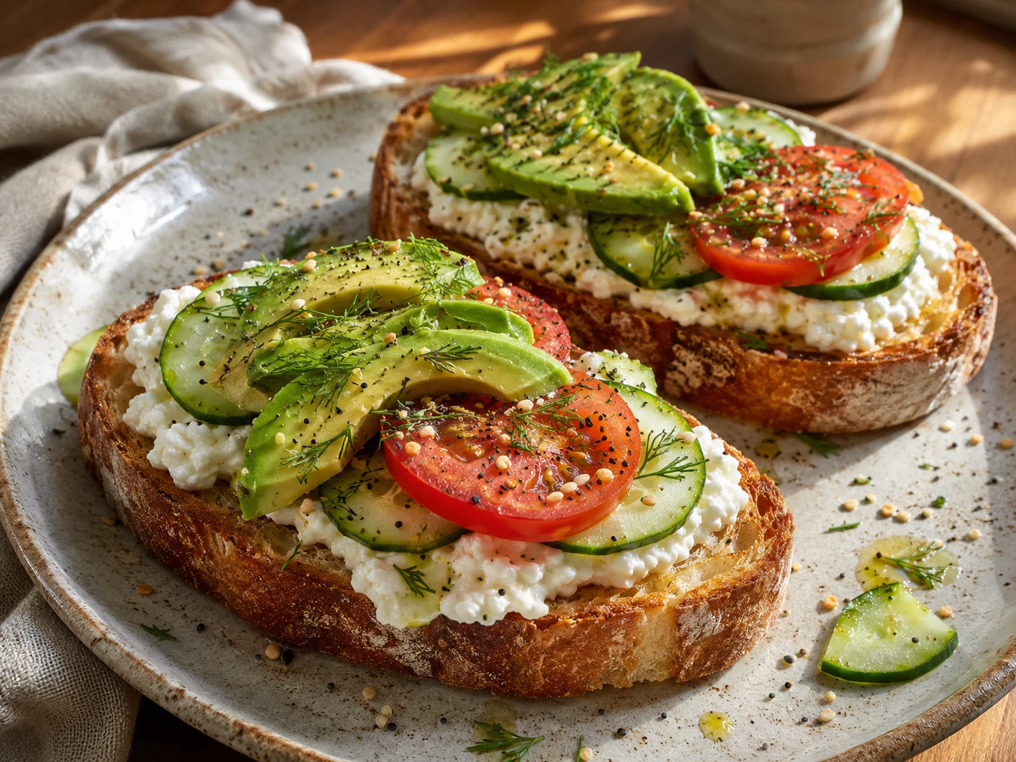 Cottage Cheese Toast