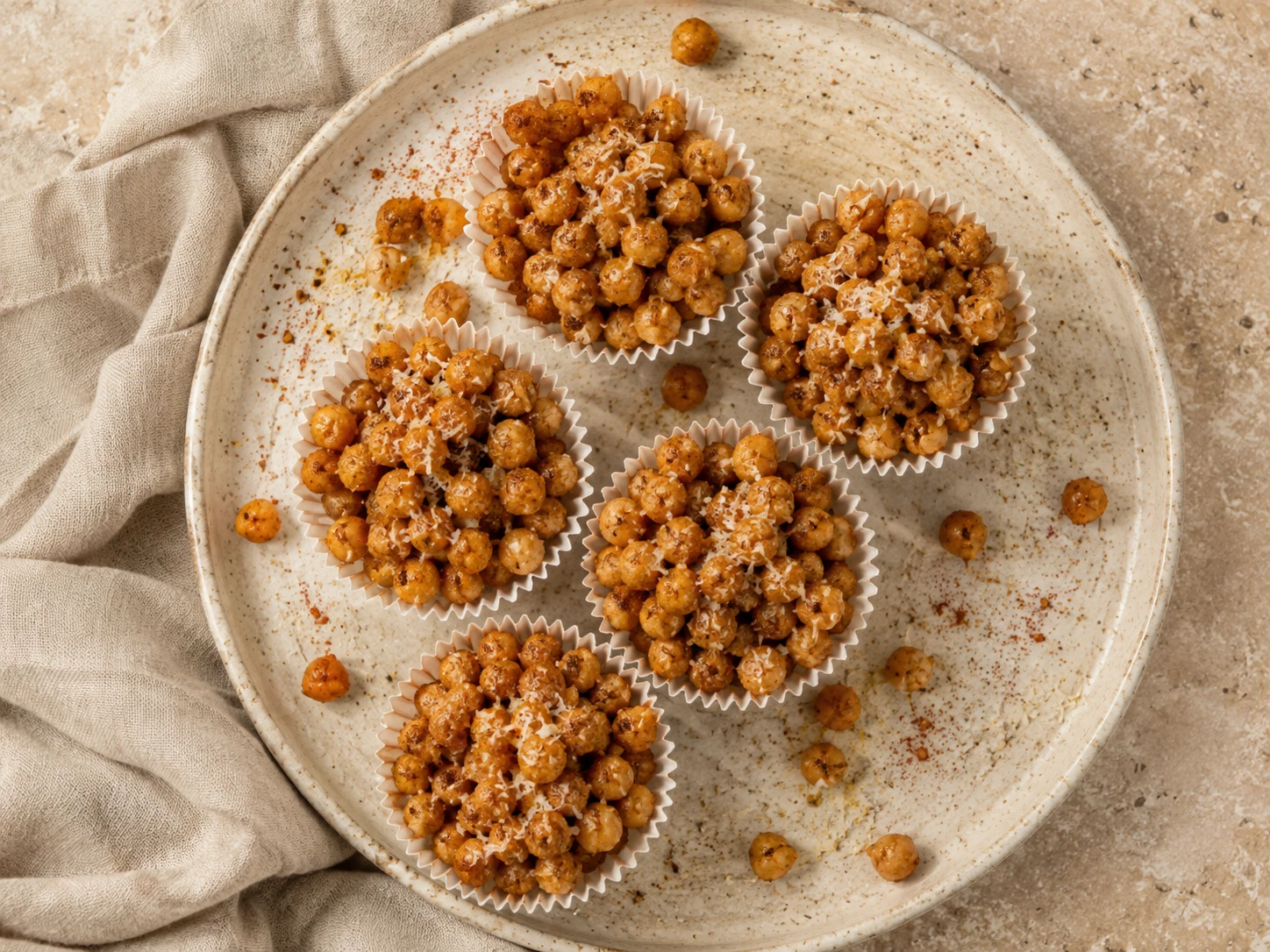 Crispy Chickpea Snack Cups