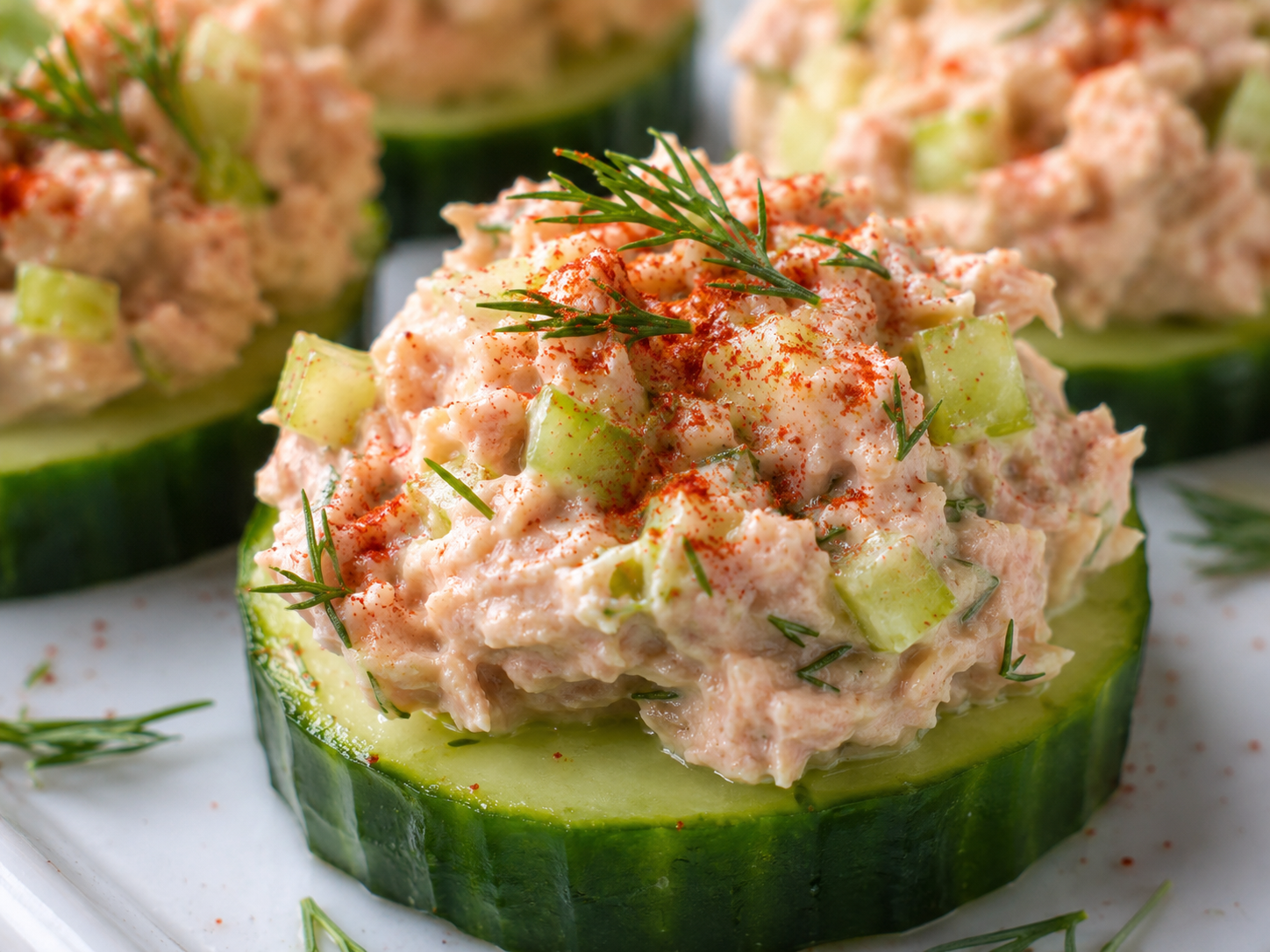 Cucumber Tuna Bites
