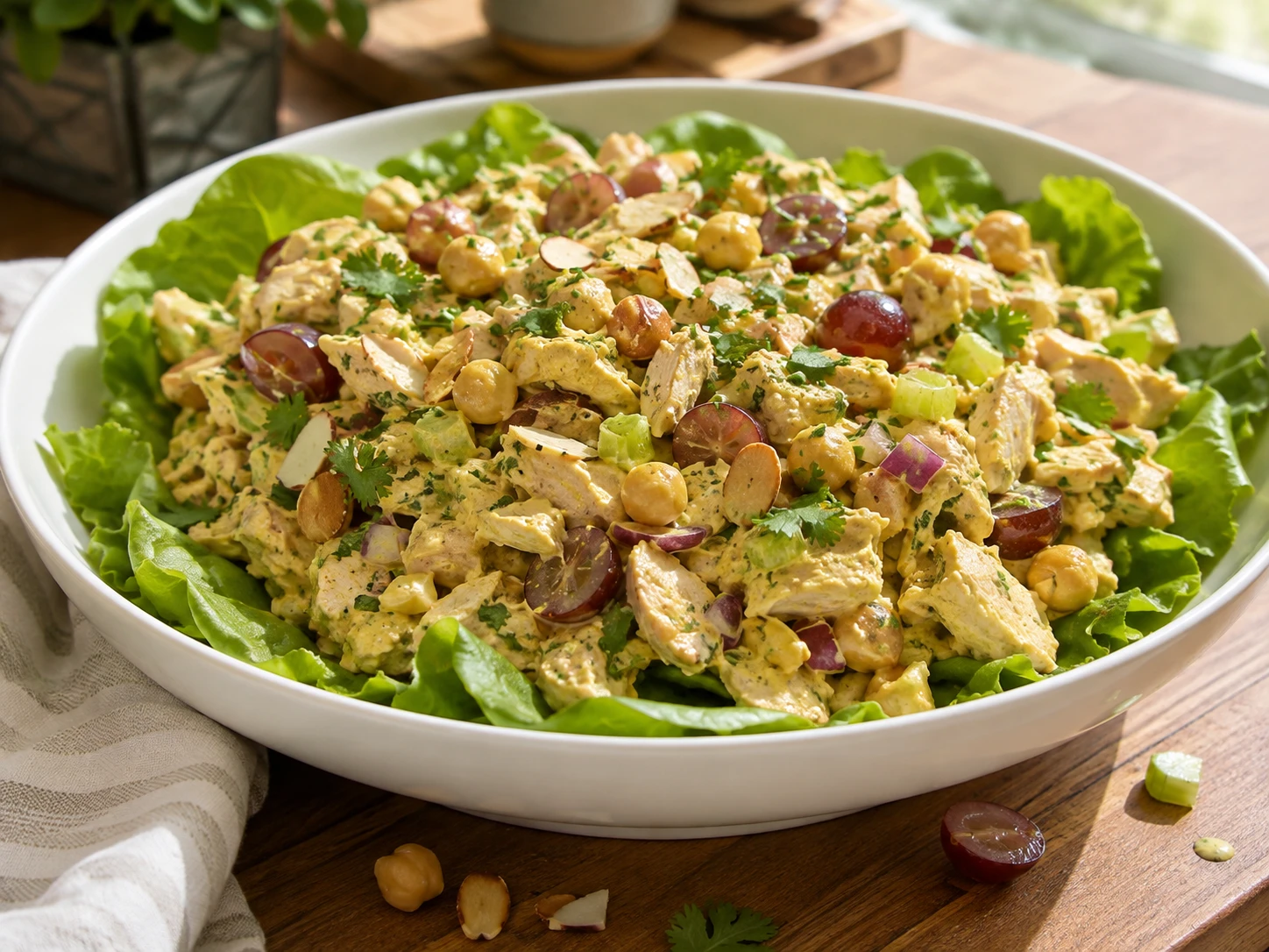 Curried Chickpea and Chicken Salad
