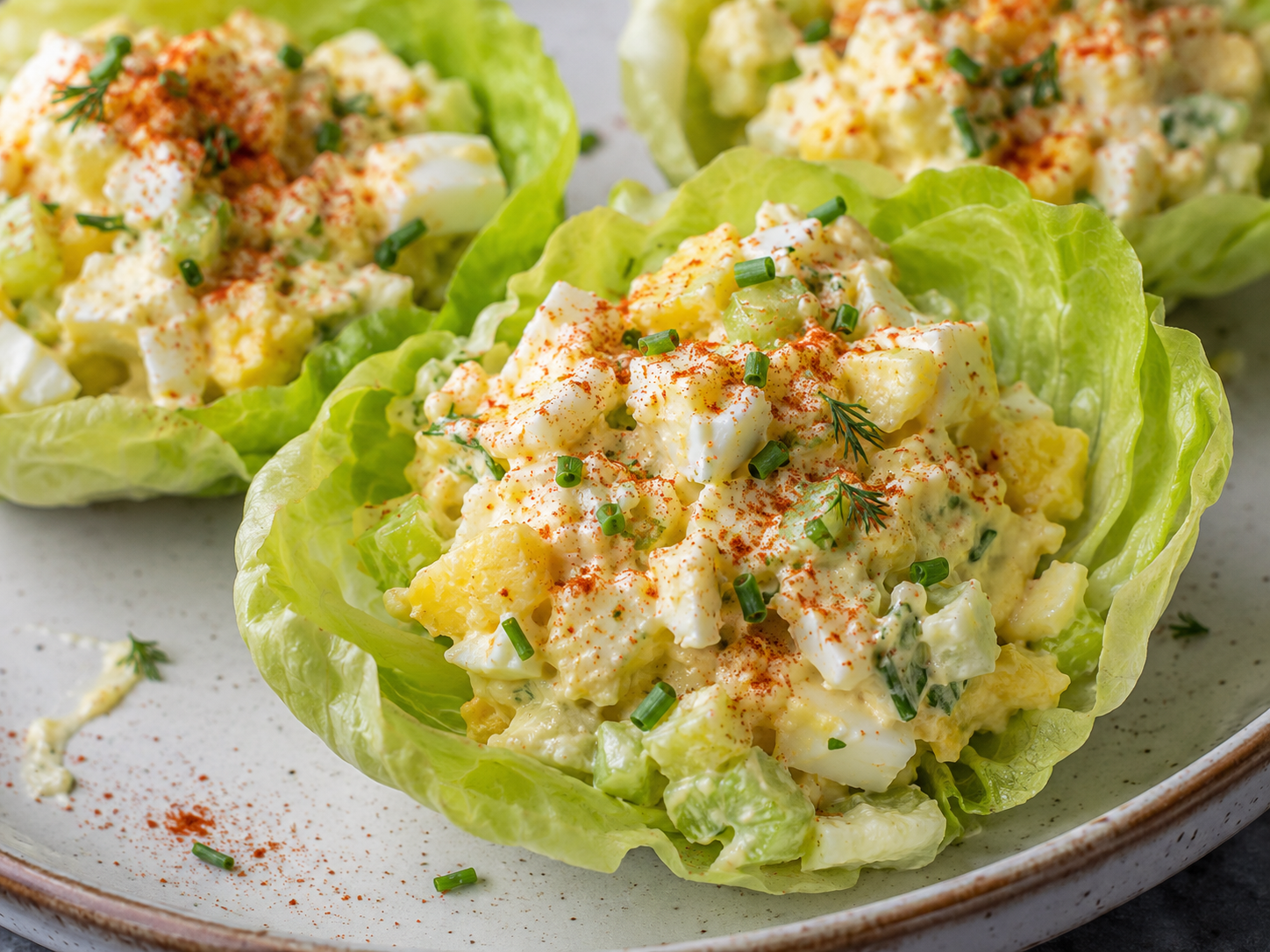 Egg Salad Lettuce Cups
