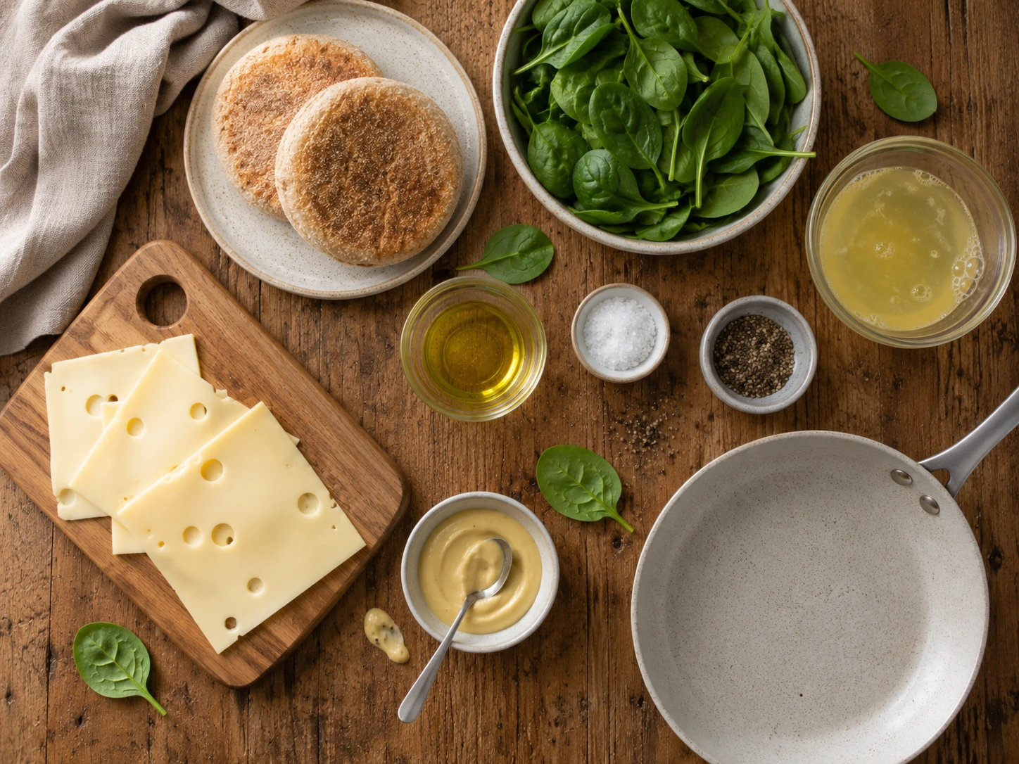 Egg White Spinach Breakfast Sandwich extra view