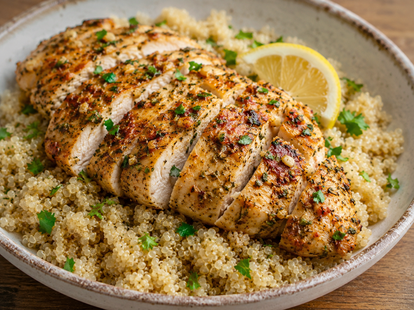 Garlic Herb Chicken & Quinoa