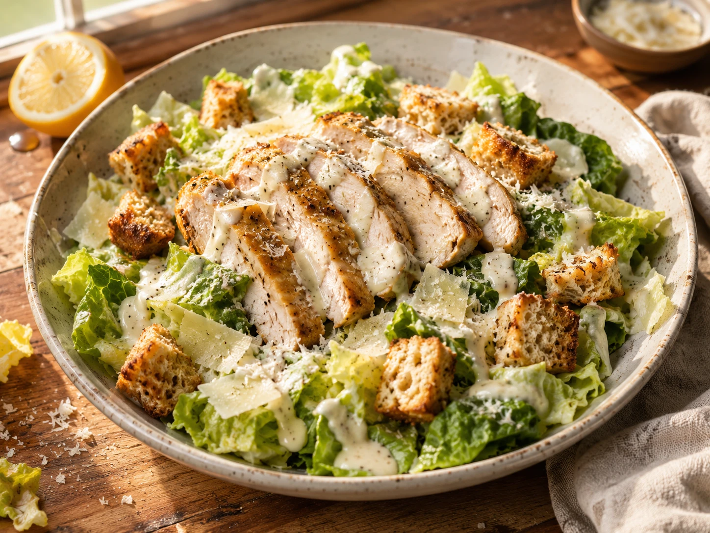 Greek Yogurt Chicken Caesar Salad