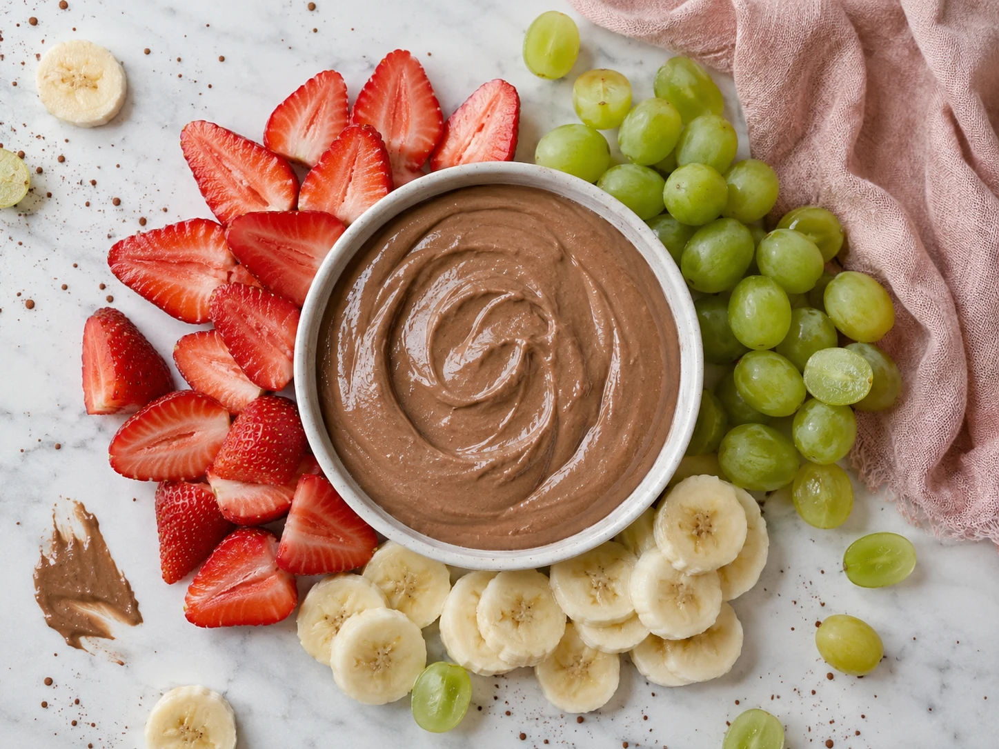 Greek Yogurt Chocolate Dip with Fruit