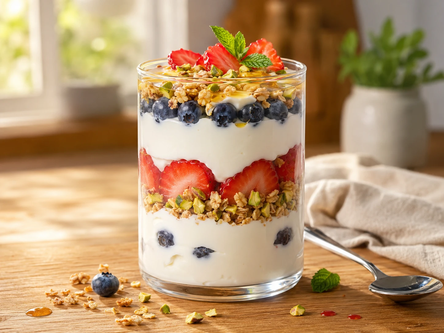 Greek Yogurt Honey Parfait