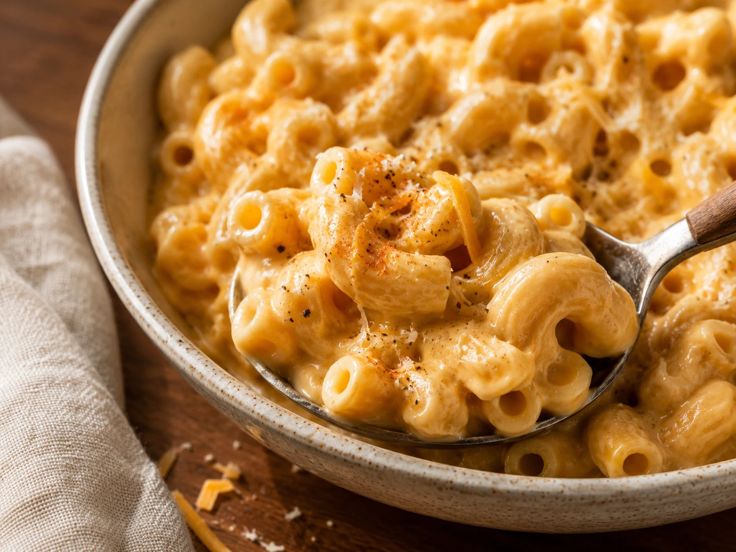 Greek Yogurt Mac and Cheese close up
