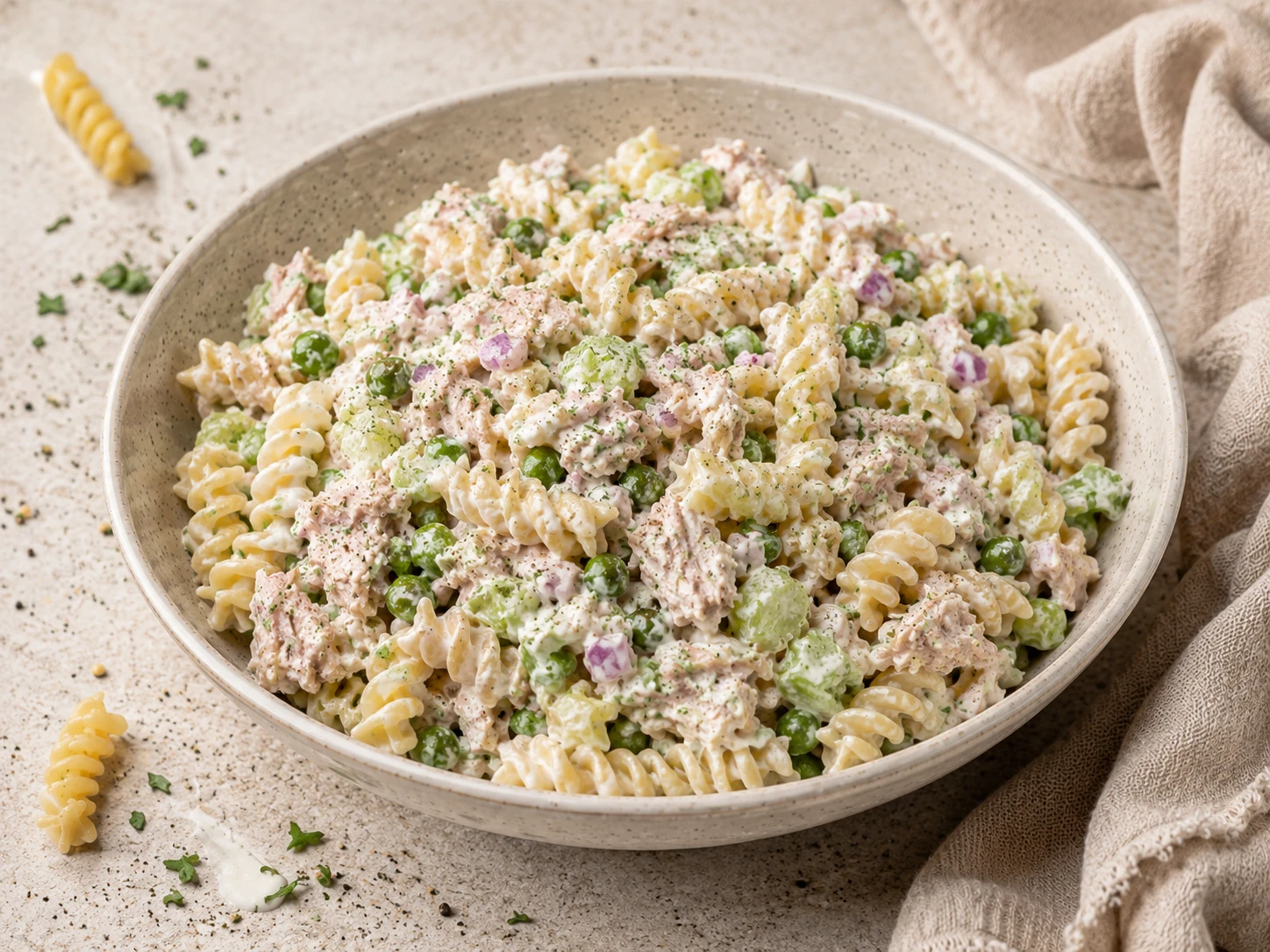 Greek Yogurt Tuna Pasta Salad
