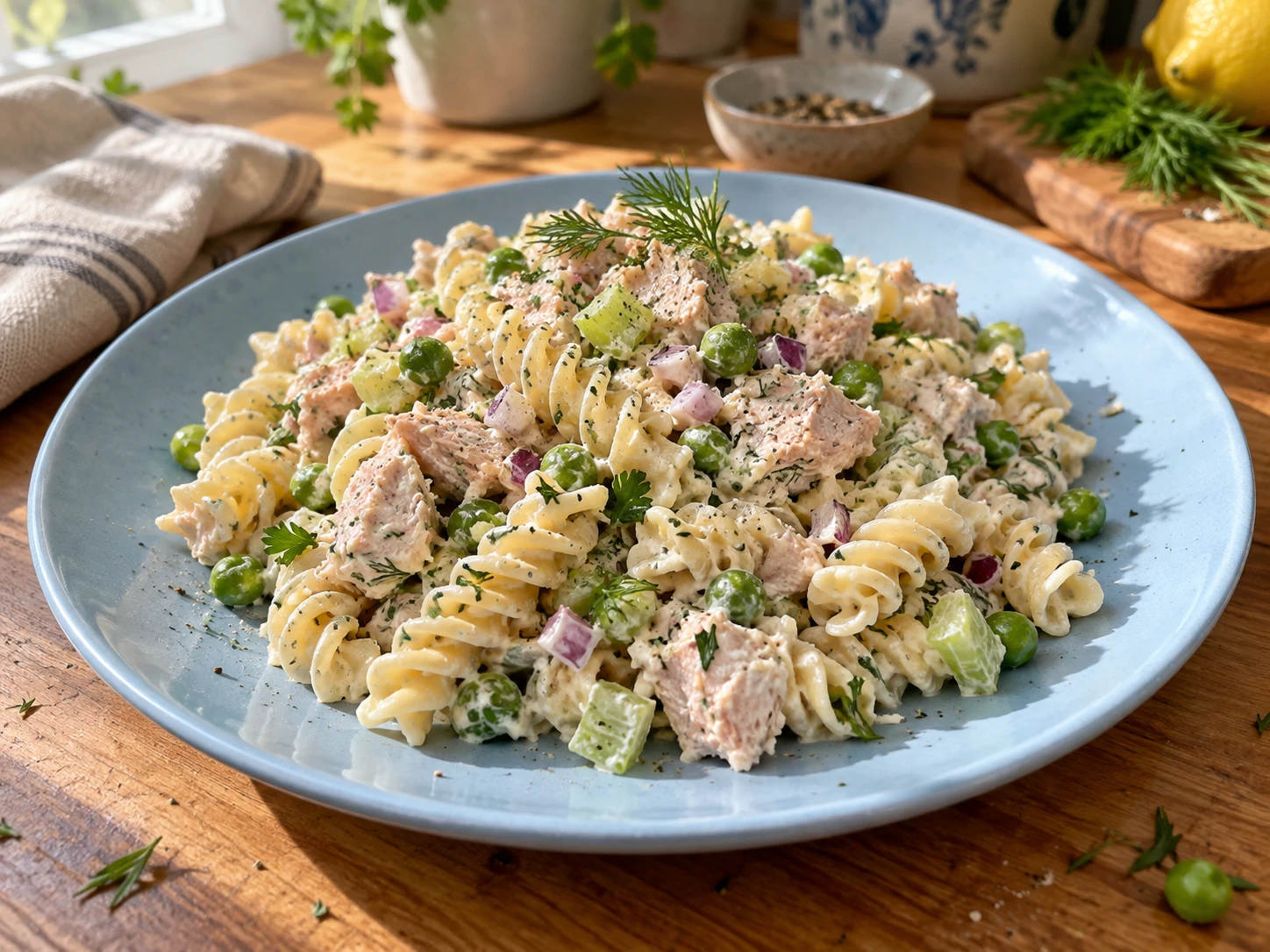 Greek Yogurt Tuna Pasta Salad