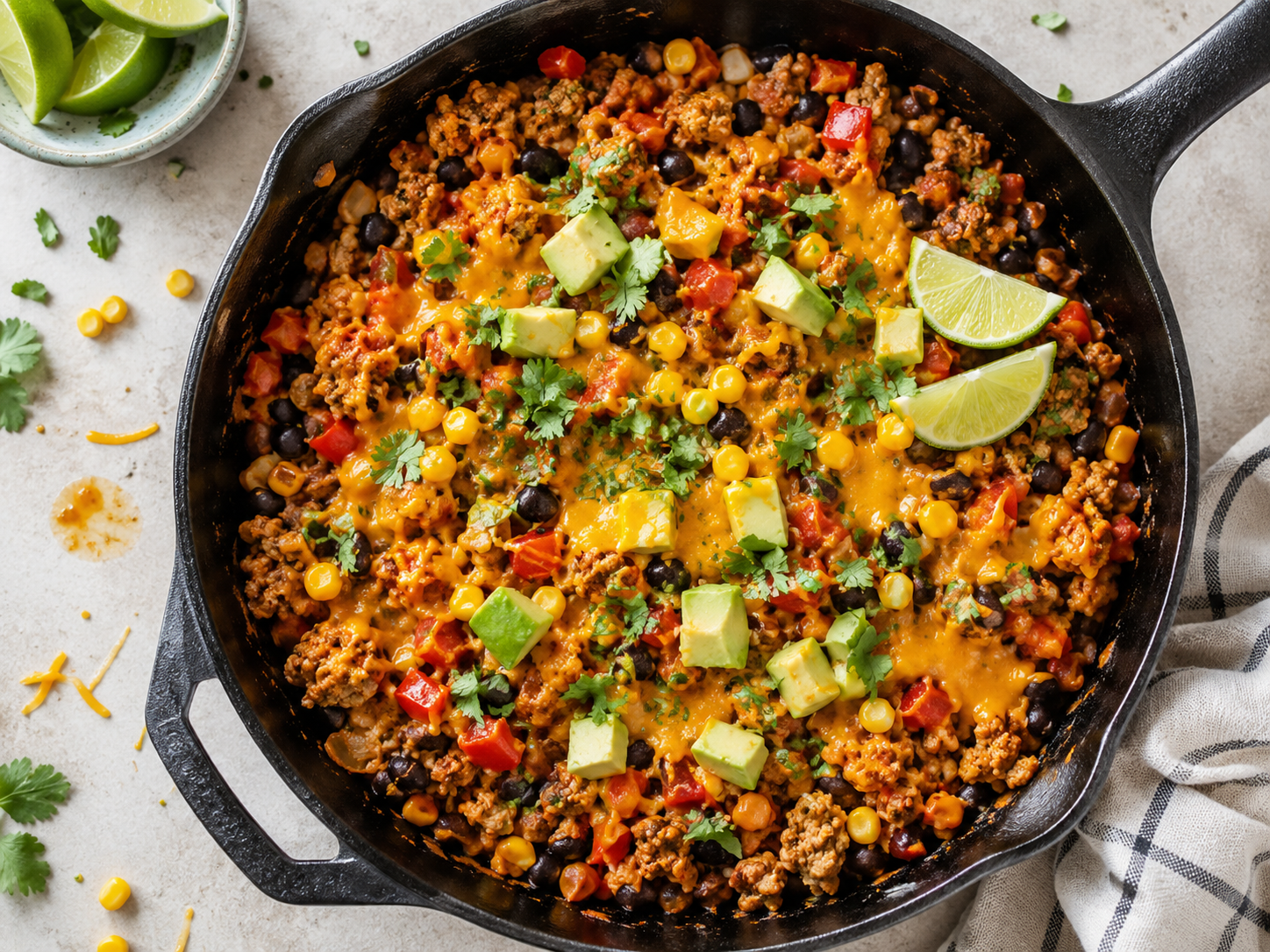 Ground Turkey Taco Skillet