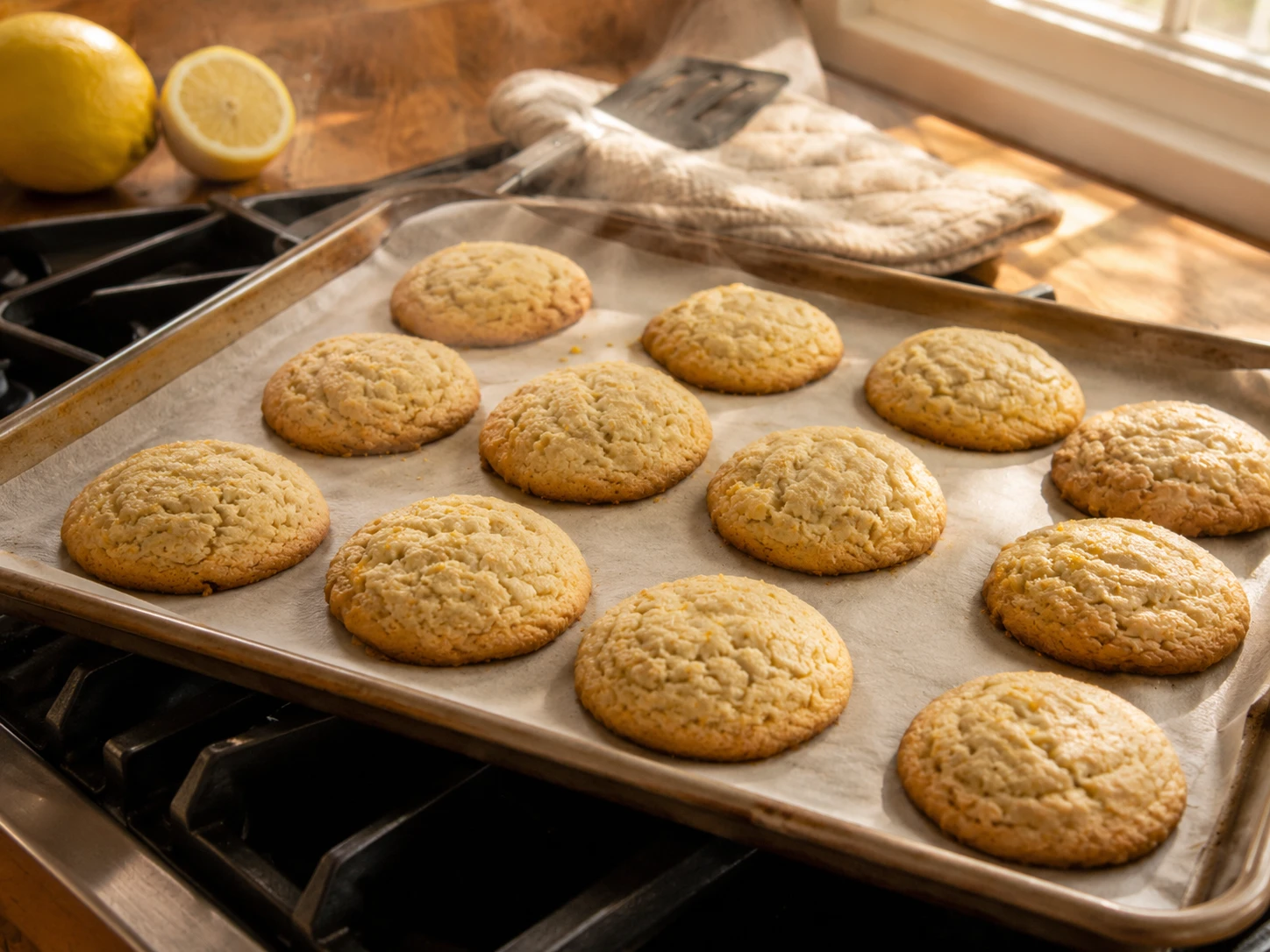 Healthy Lemon Protein Cookies preparation