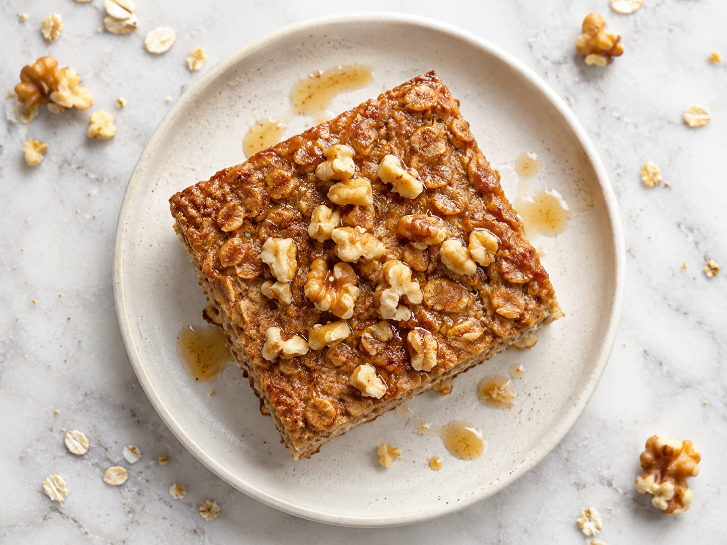 High Protein Banana Bread Oat Bake