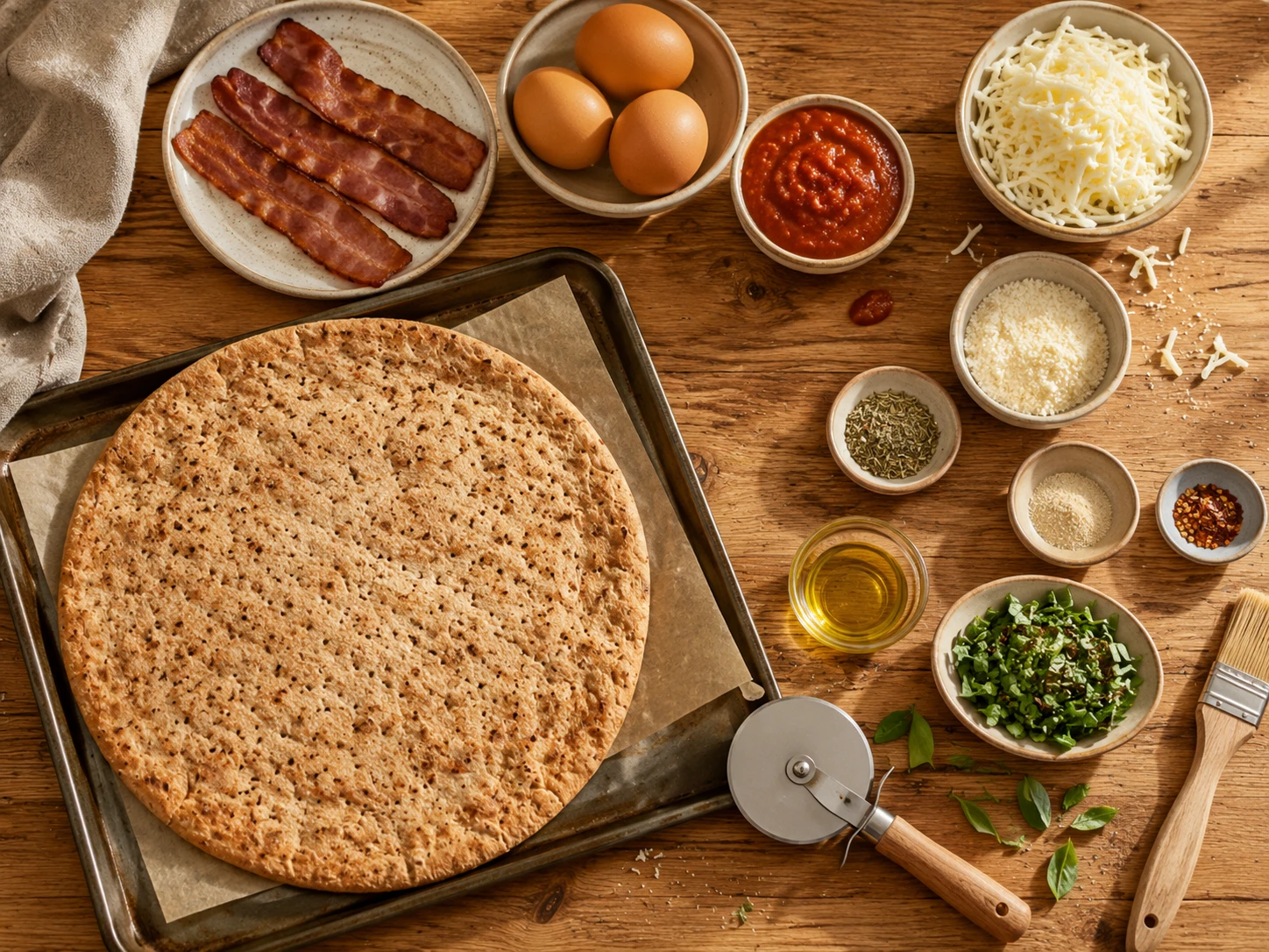 High Protein Breakfast Pizza extra view