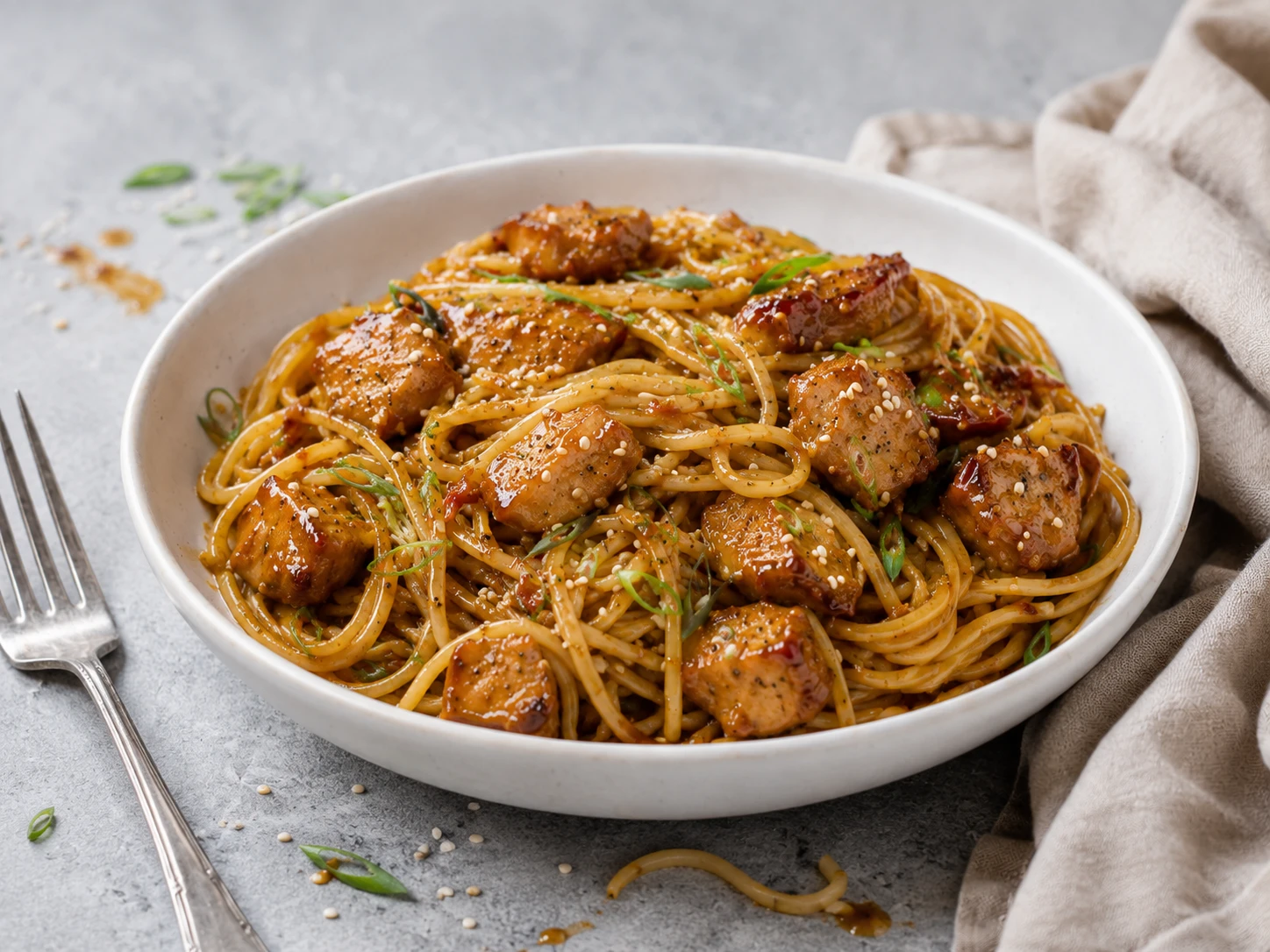Honey Garlic Chicken Pasta