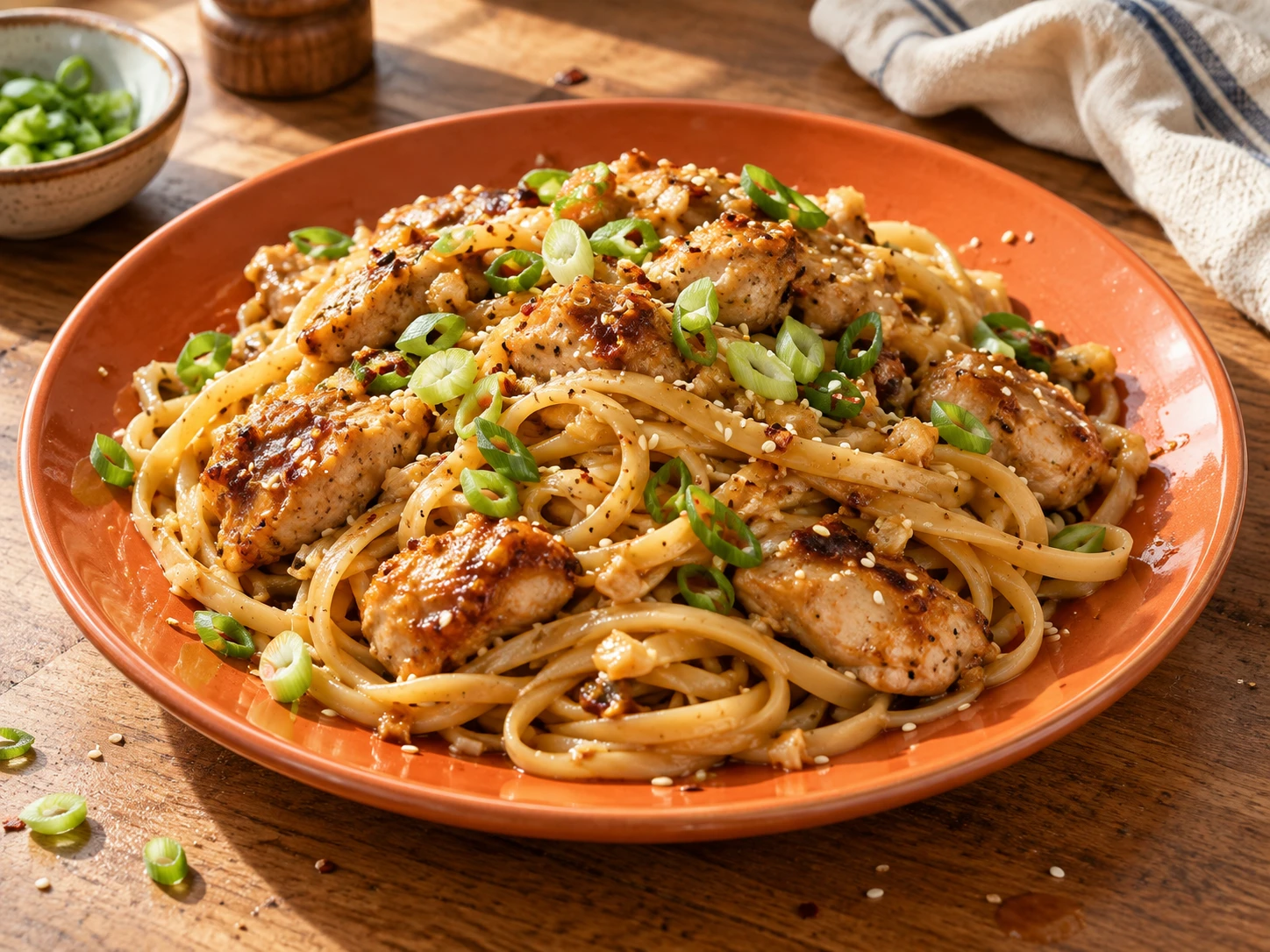 Honey Garlic Chicken Pasta